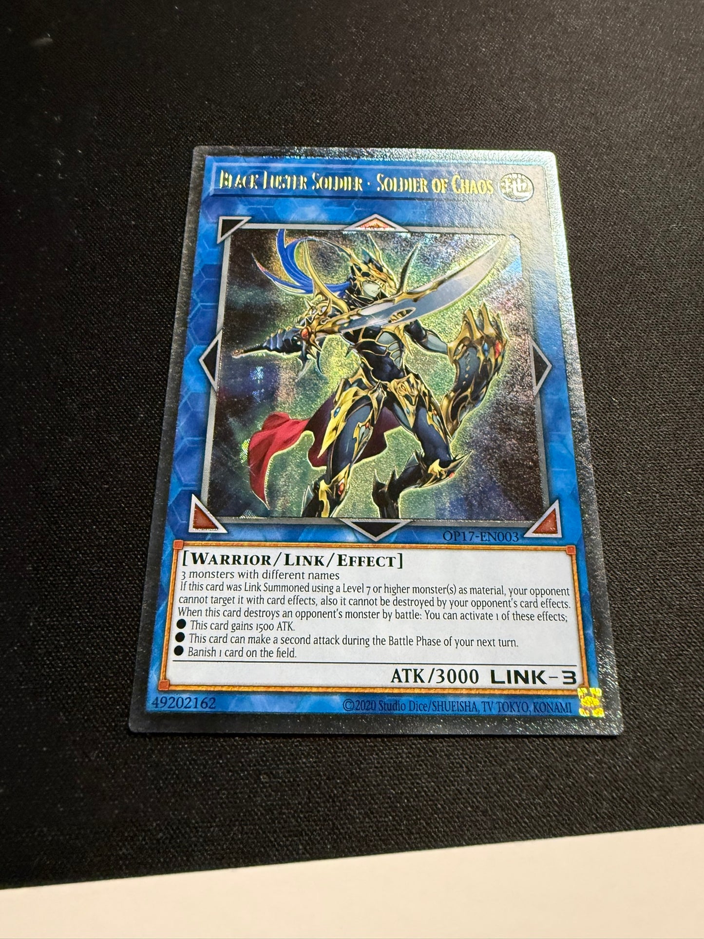 Black Luster Soldier - Soldier Of Chaos - Ultimate Rare OP17-EN003 - LP - YuGiOh