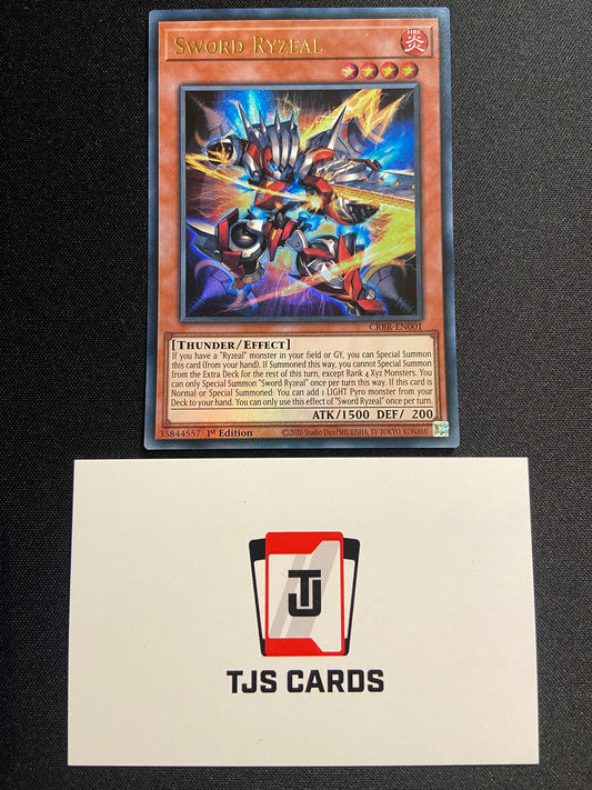 Sword Ryzeal - Ultra Rare 1st Edition CRBR-EN001 - YuGiOh