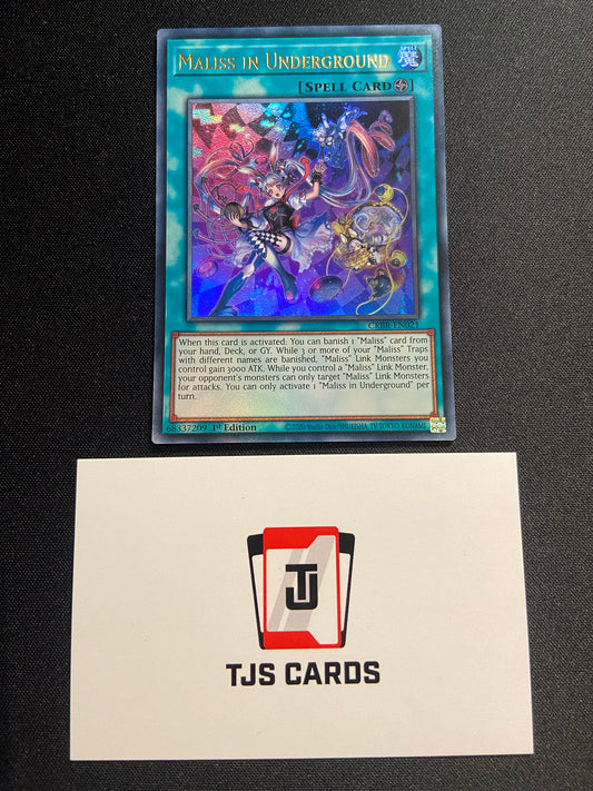 Maliss In Underground - Ultra Rare 1st Edition CRBR-EN021 - YuGiOh