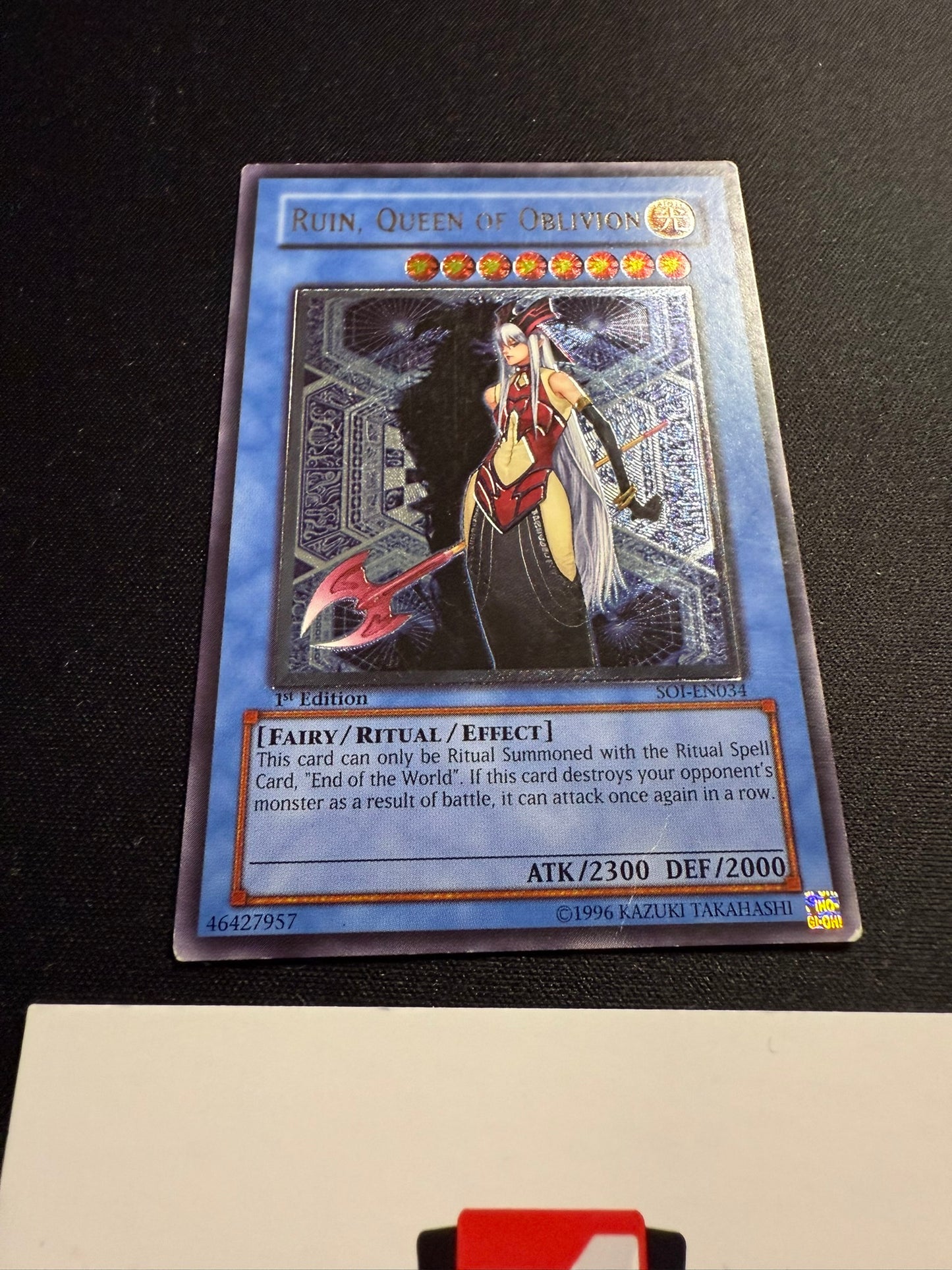 Ruin, Queen Of Oblivion - Ultimate Rare 1st Edition SOI-EN034 - MP - YuGiOh