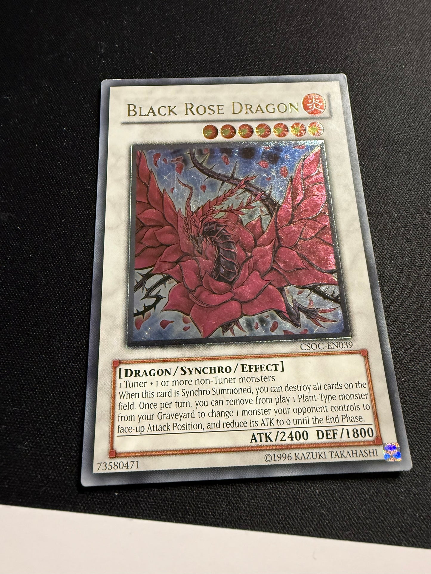 Black Rose Dragon - Ultimate Rare CSOC-EN039 - MP - YuGiOh
