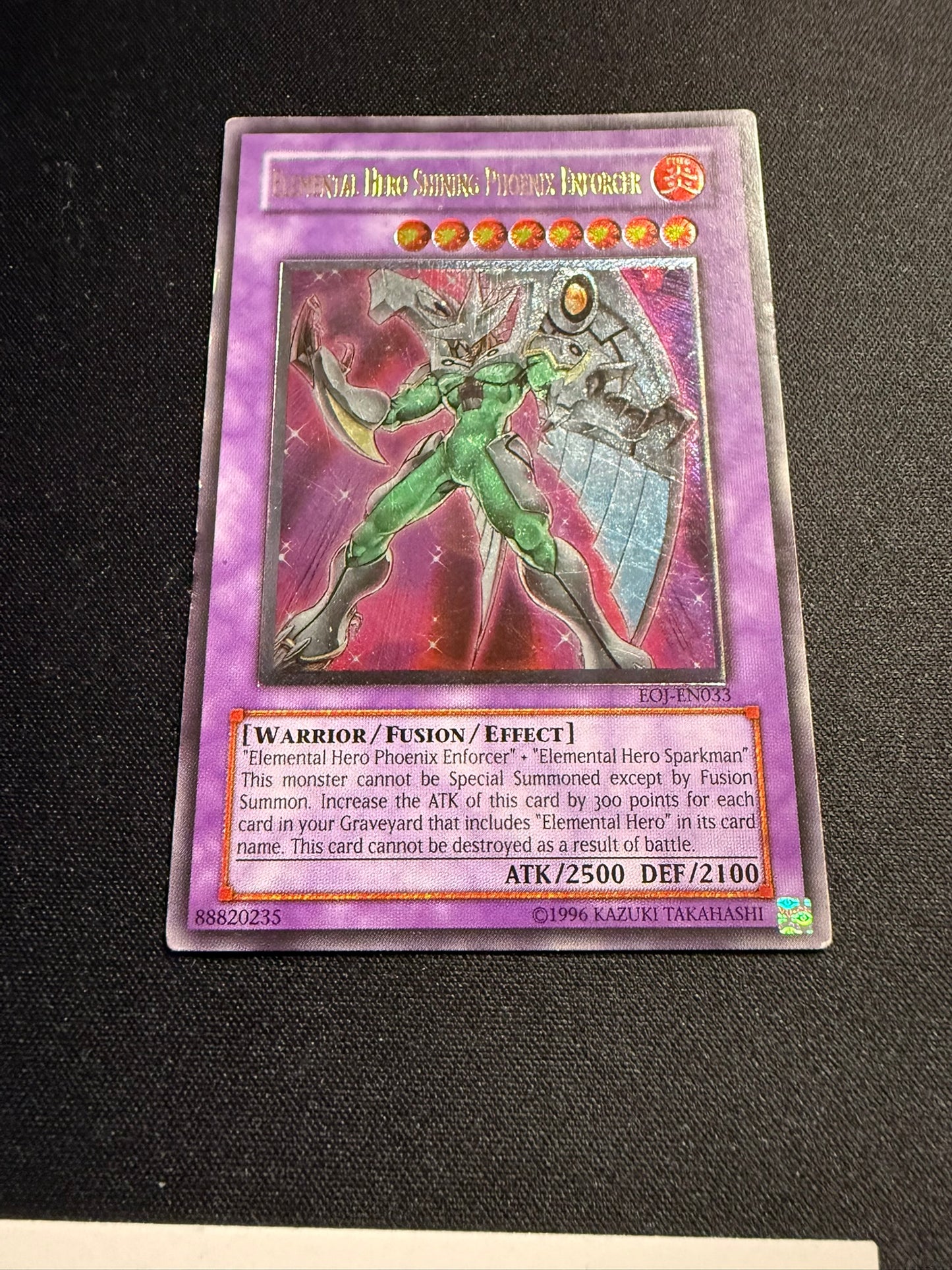 Elemental Hero Shining Phoenix Enforcer - Ultimate Rare EOJ-EN033 - HP - YuGiOh