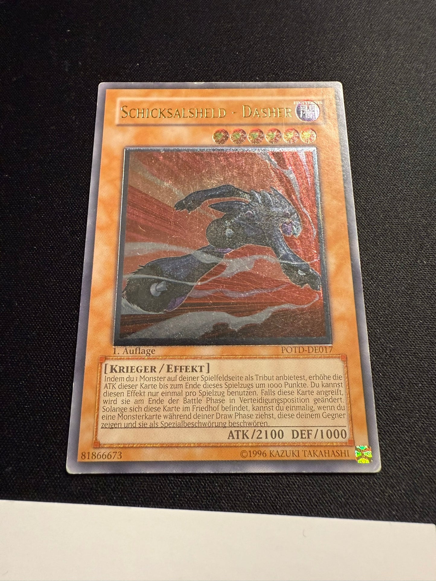 Destiny Hero - Dasher - German Ultimate Rare 1st Edition POTD-DE017 - MP - YuGiOh