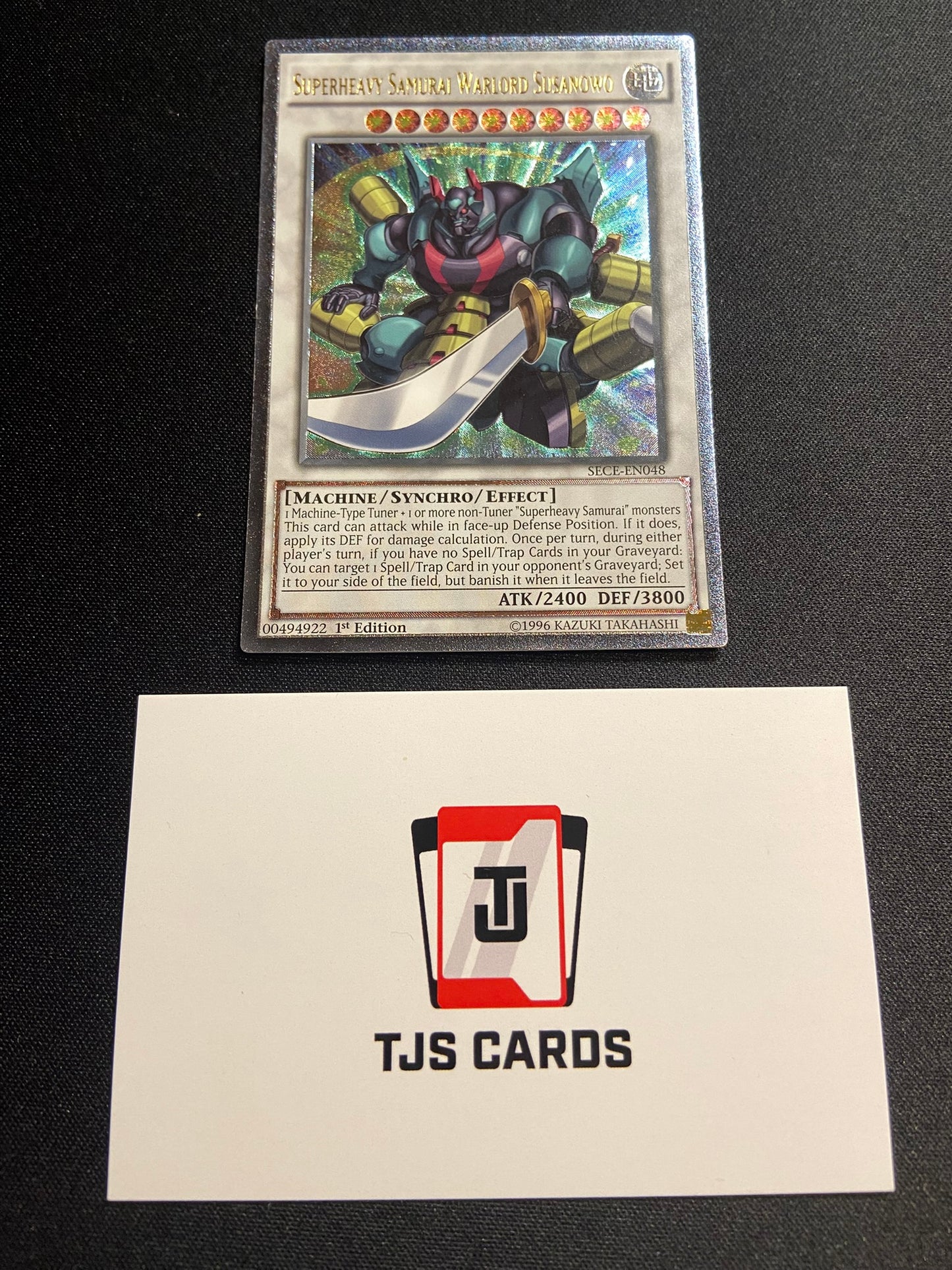 Superheavy Samurai Warlord Susanowo - Ultimate Rare 1st Edition SECE-EN048 - LP - YuGiOh