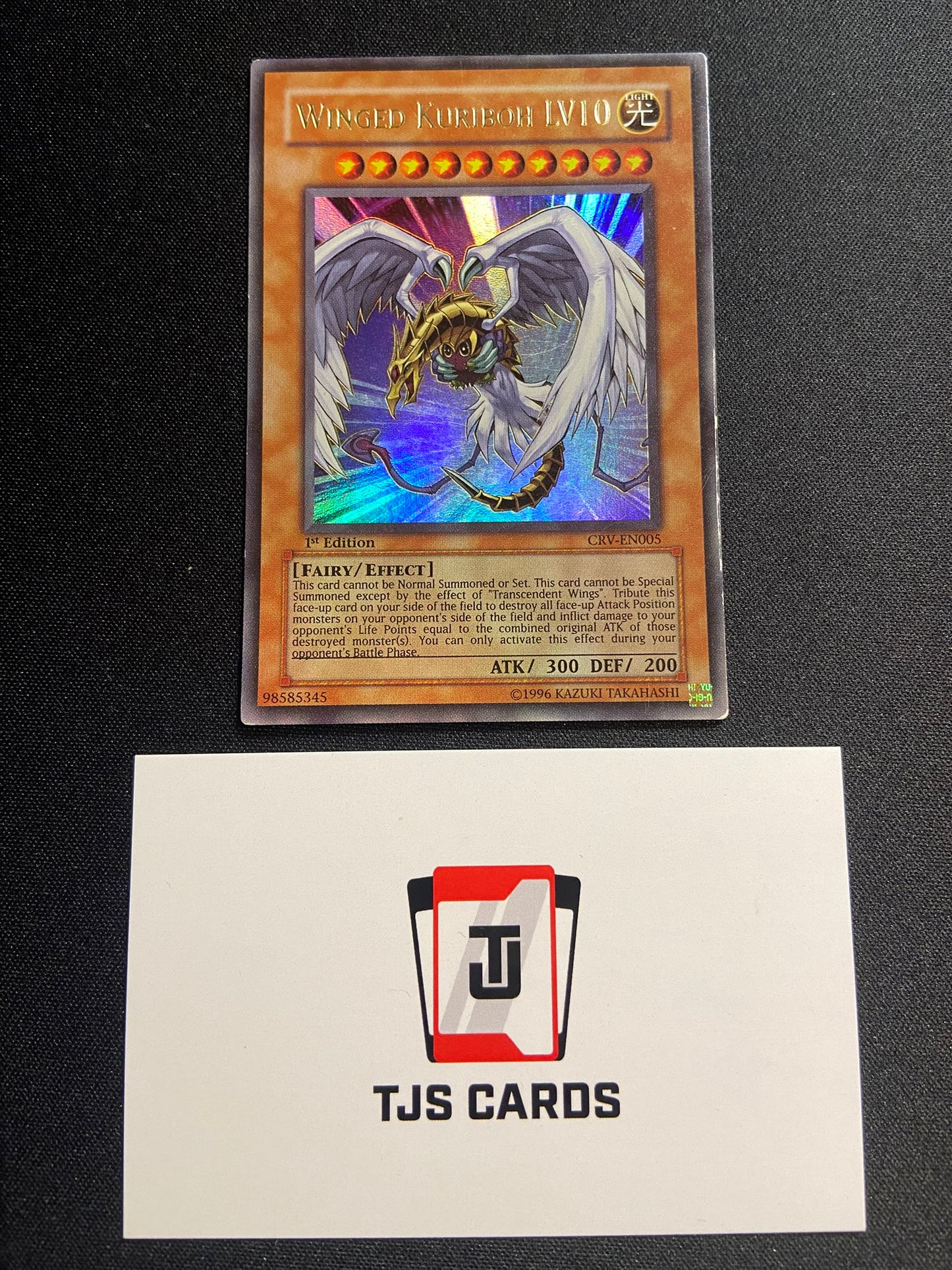 Winged Kuriboh LV10 - Ultra Rare 1st Edition CRV-EN005 - MP - YuGiOh