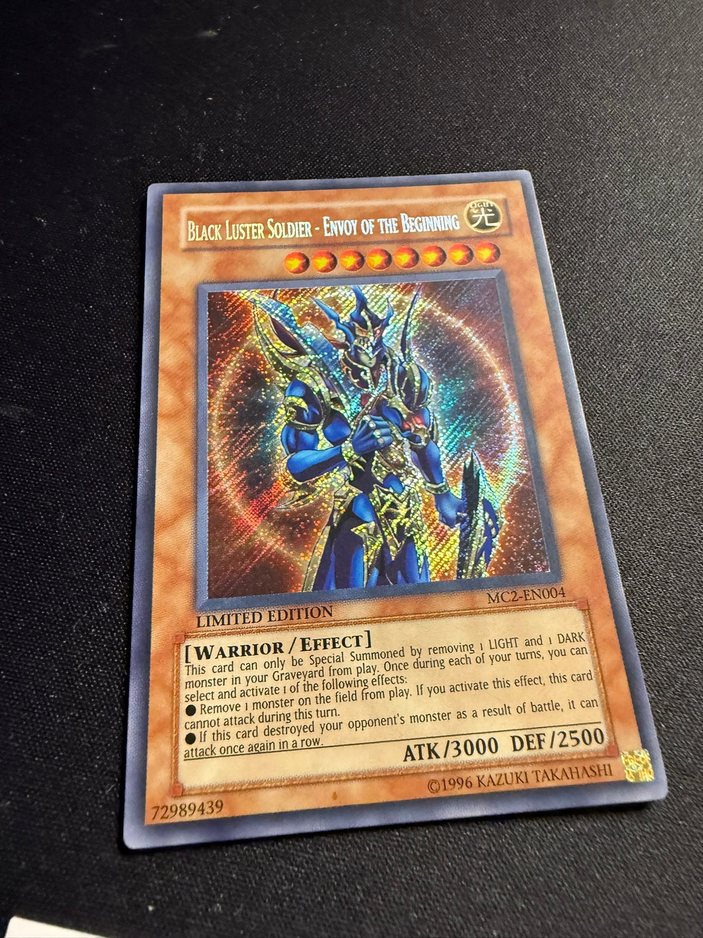 Black Luster Soldier - Envoy Of The Beginning - Secret Rare MC2-EN004 - LP - YuGiOh