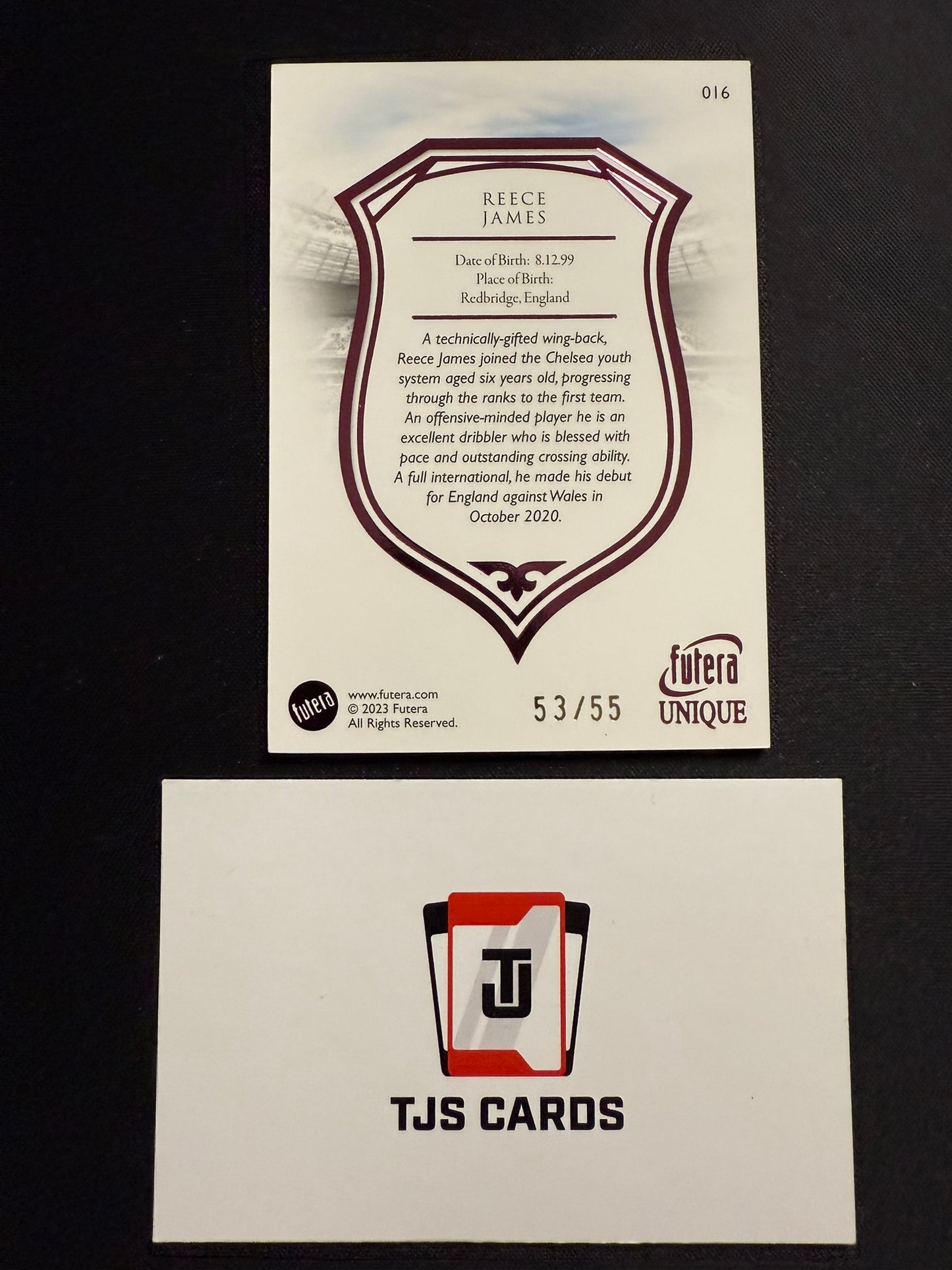 Reece James - Pink /55 - Futera Unique 2023