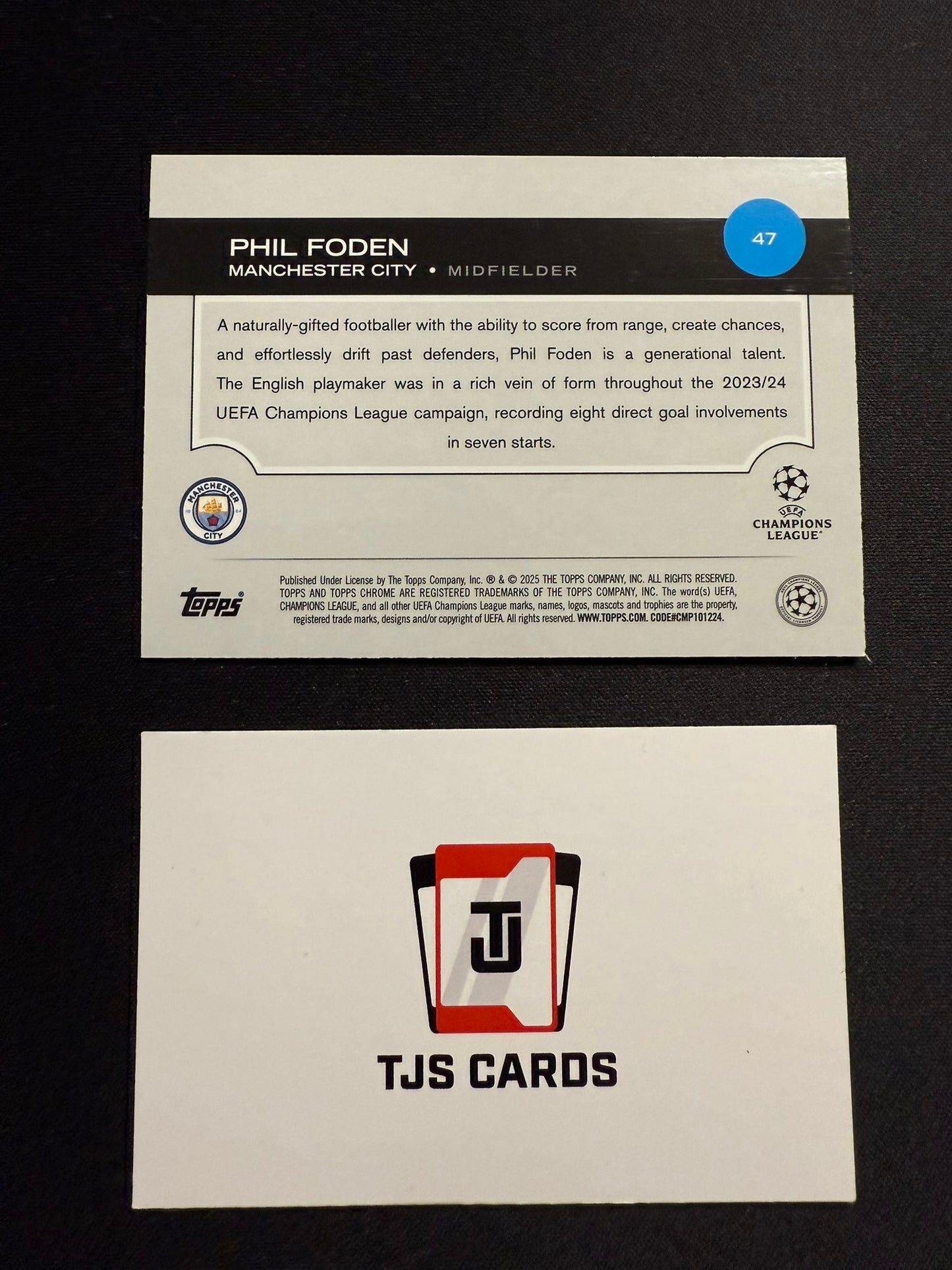 Phil Foden - Pink Raywave /175 - TOPPS UCC Chrome 2024/25