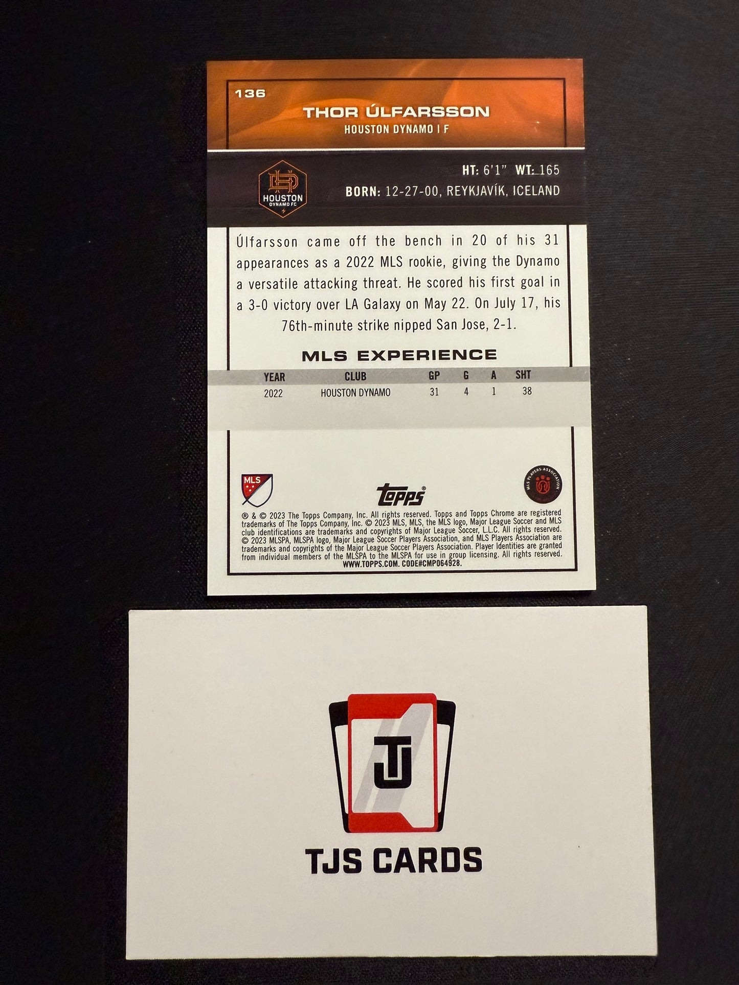 Thor Ulfarsson - Rookie Green /99 - TOPPS MLS Chrome 2023