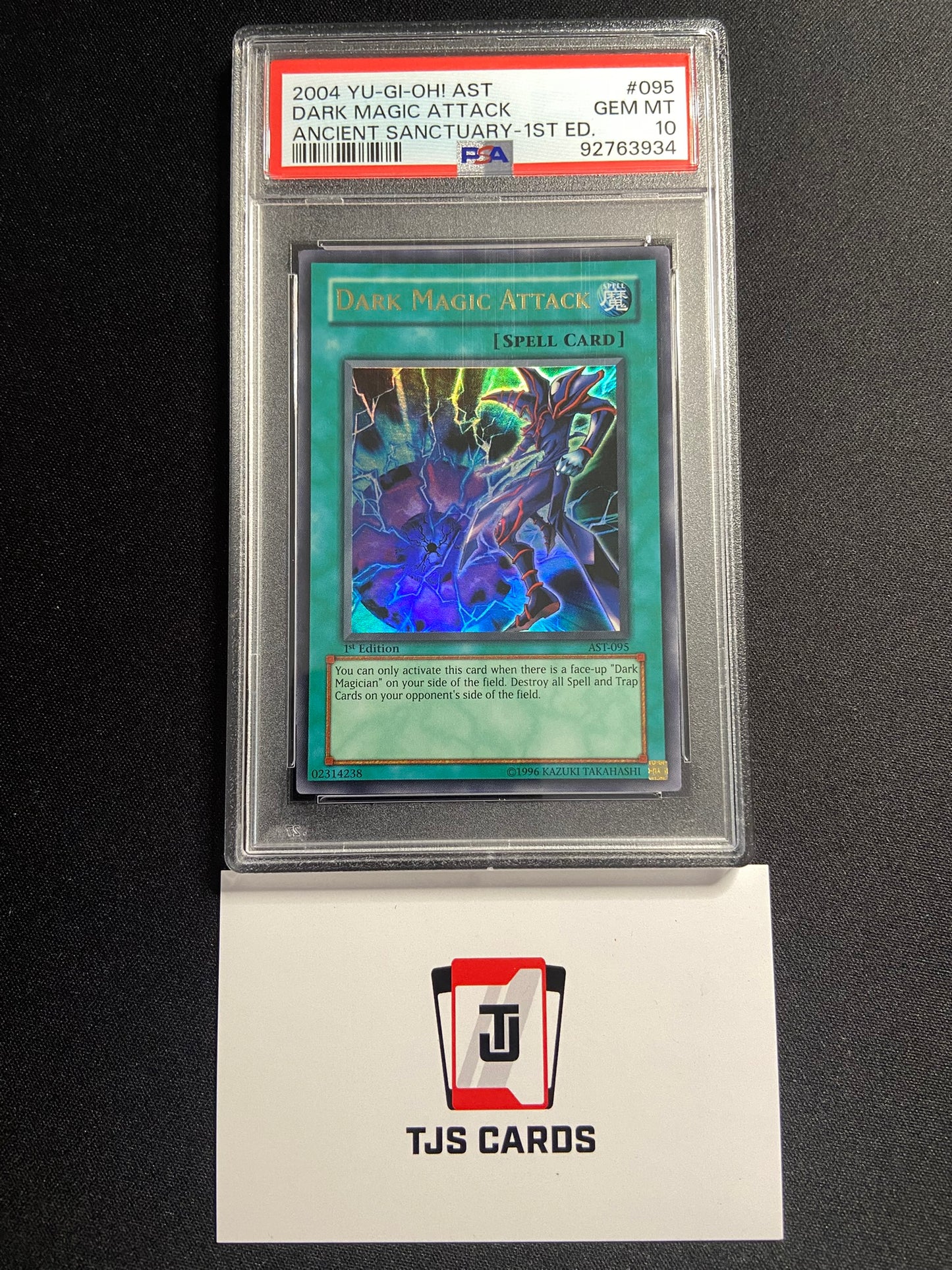 Dark Magic Attack - PSA 10 - Ultra Rare 1st Edition AST-095 - YuGiOh