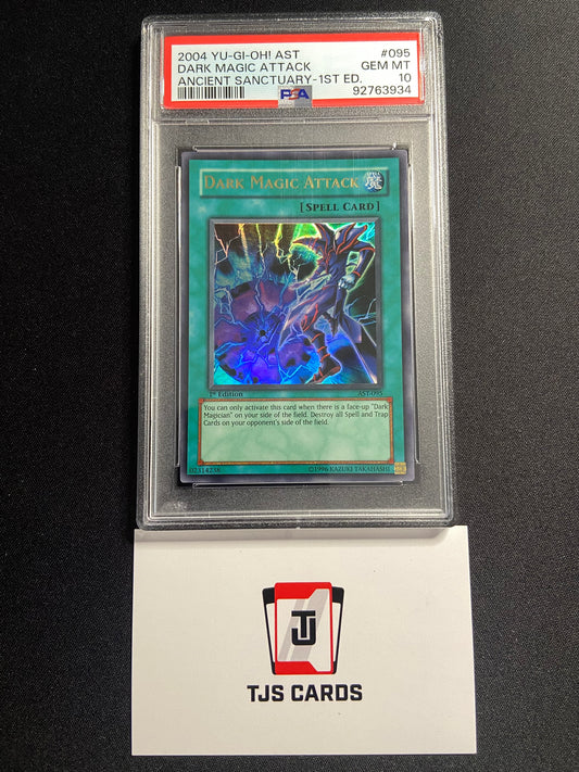 Dark Magic Attack - PSA 10 - Ultra Rare 1st Edition AST-095 - YuGiOh