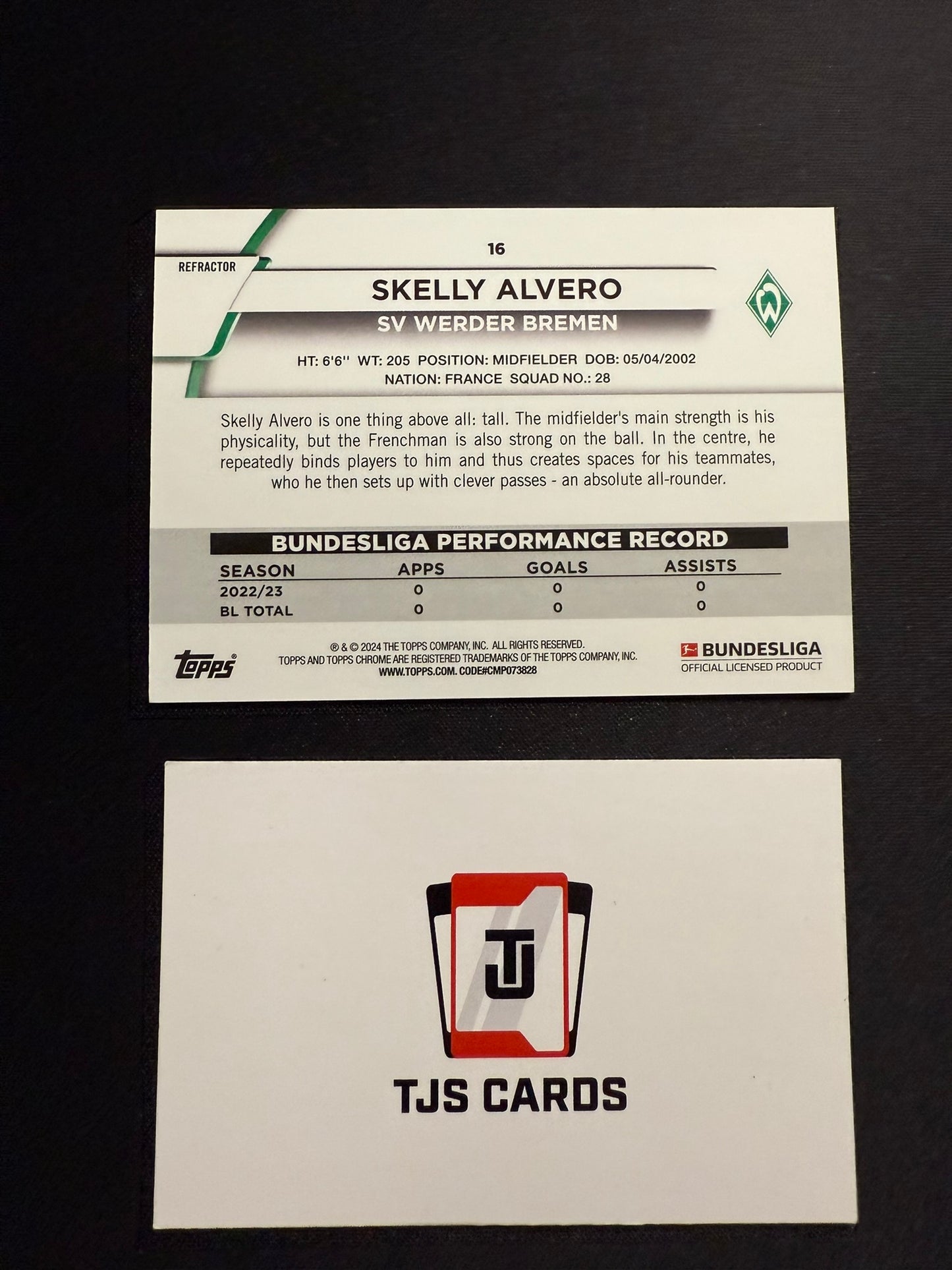 Skelly Alvero - Rookie Pink /399 - TOPPS Bundesliga Chrome 2023/24
