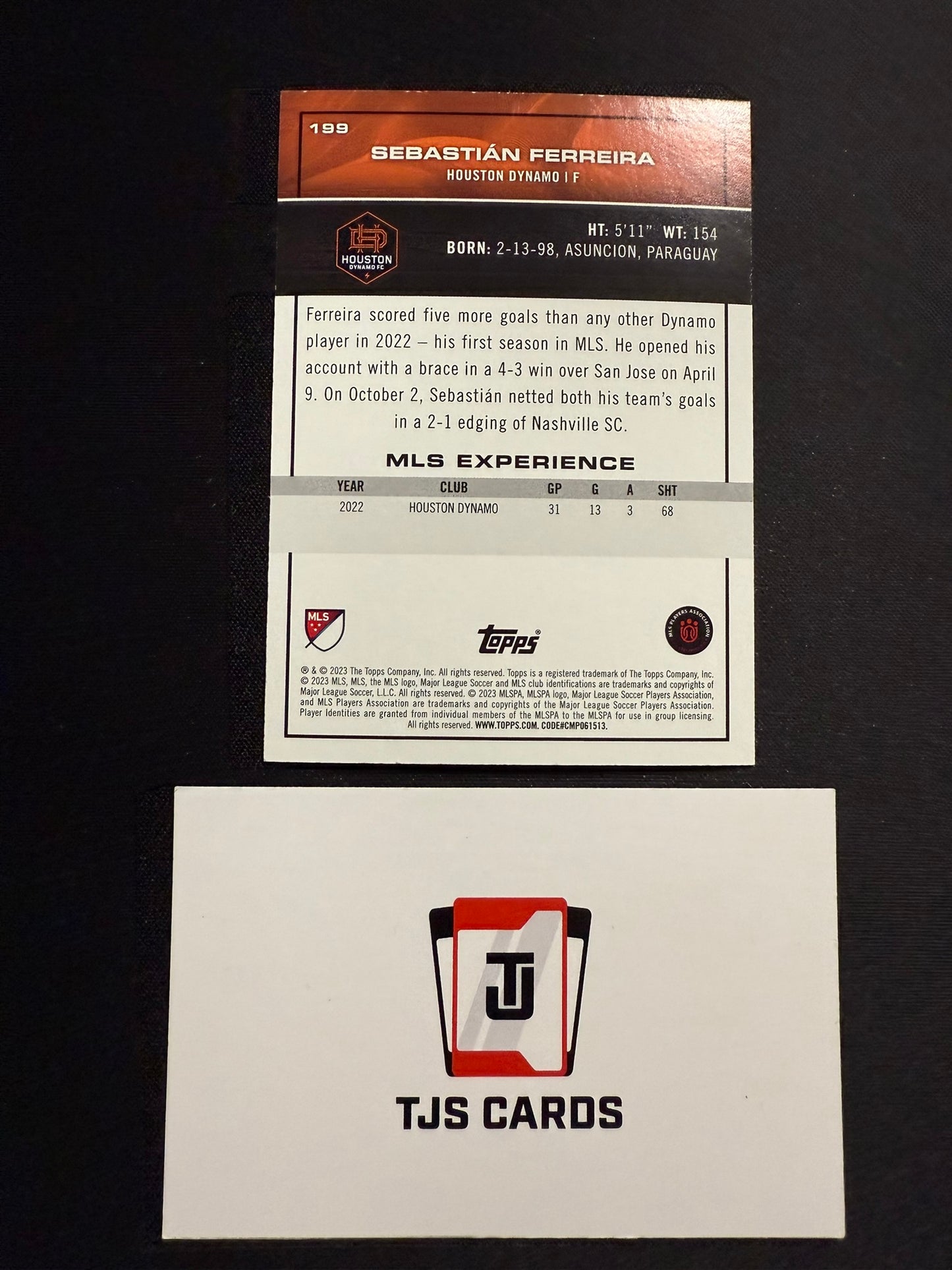 Sebastian Ferreira - Rookie Blue /99 - TOPPS MLS 2023