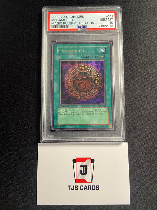 Megamorph - PSA 10 - Ultra Rare 1st Edition MRL-061 - YuGiOh