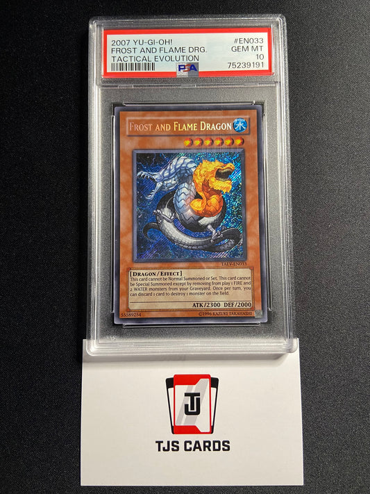 Frost And Flame Dragon - PSA 10 - Secret Rare TAEV-EN033 - YuGiOh
