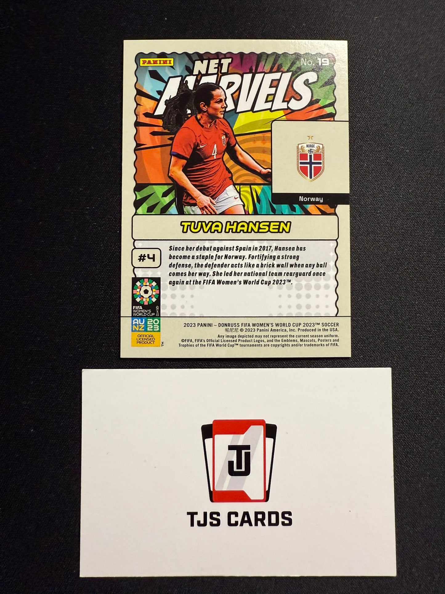 Tuva Hansen - Rookie Red Net Marvels /299 - Panini Donruss Women's World Cup 2023