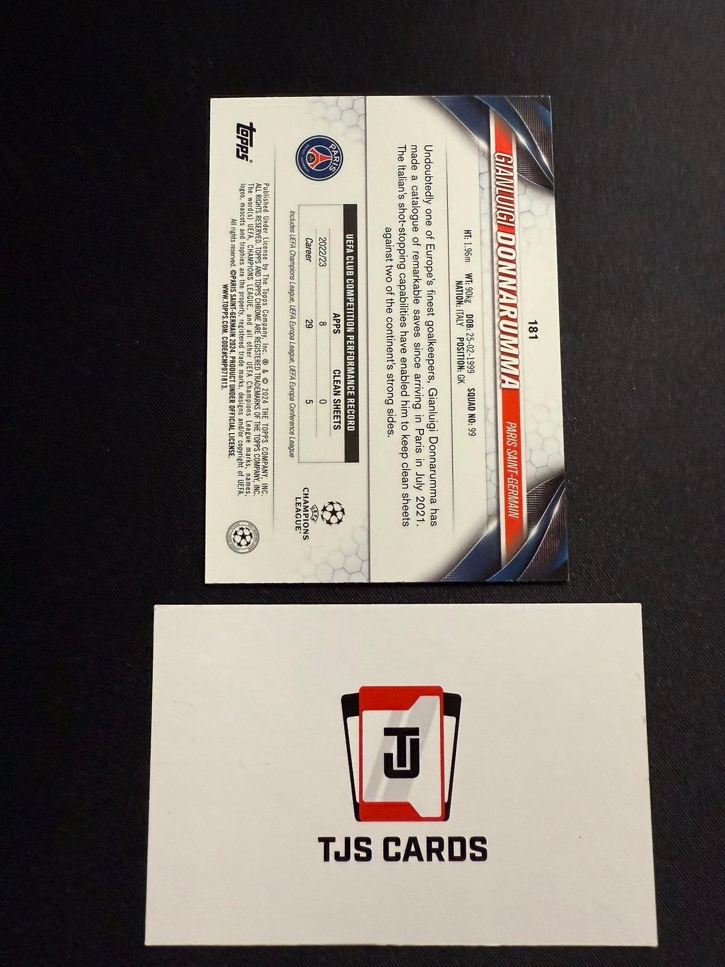 Gianluigi Donnarumma - Gold Geometric /50 - TOPPS Chrome UCC 2023/24