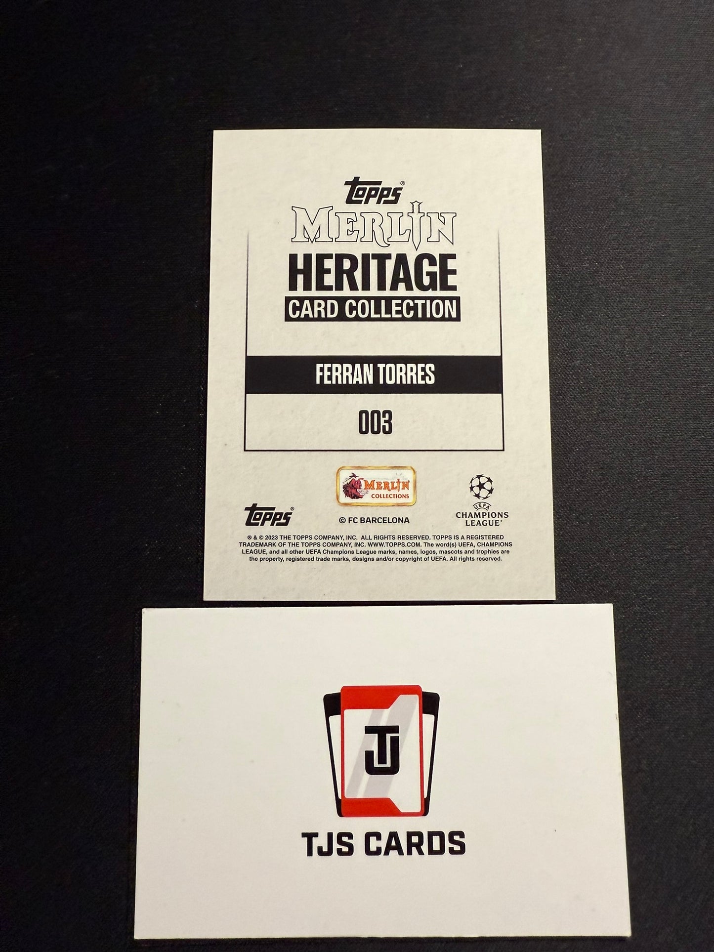 Ferran Torres - Purple /99 - TOPPS Merlin Heritage 2023/24