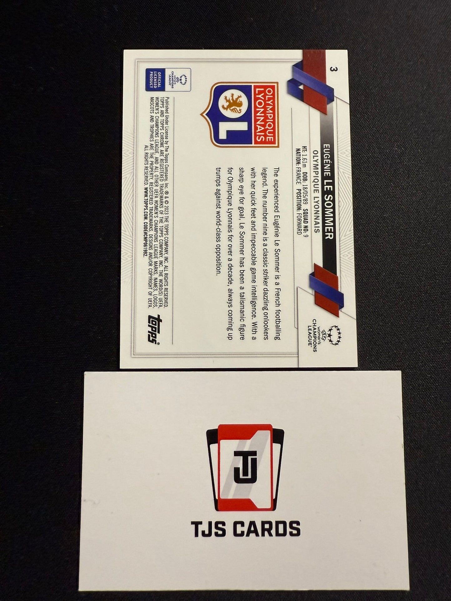 Eugenie Le Sommer - Pink Prism /199 - TOPPS Chrome UWCL 2022/23