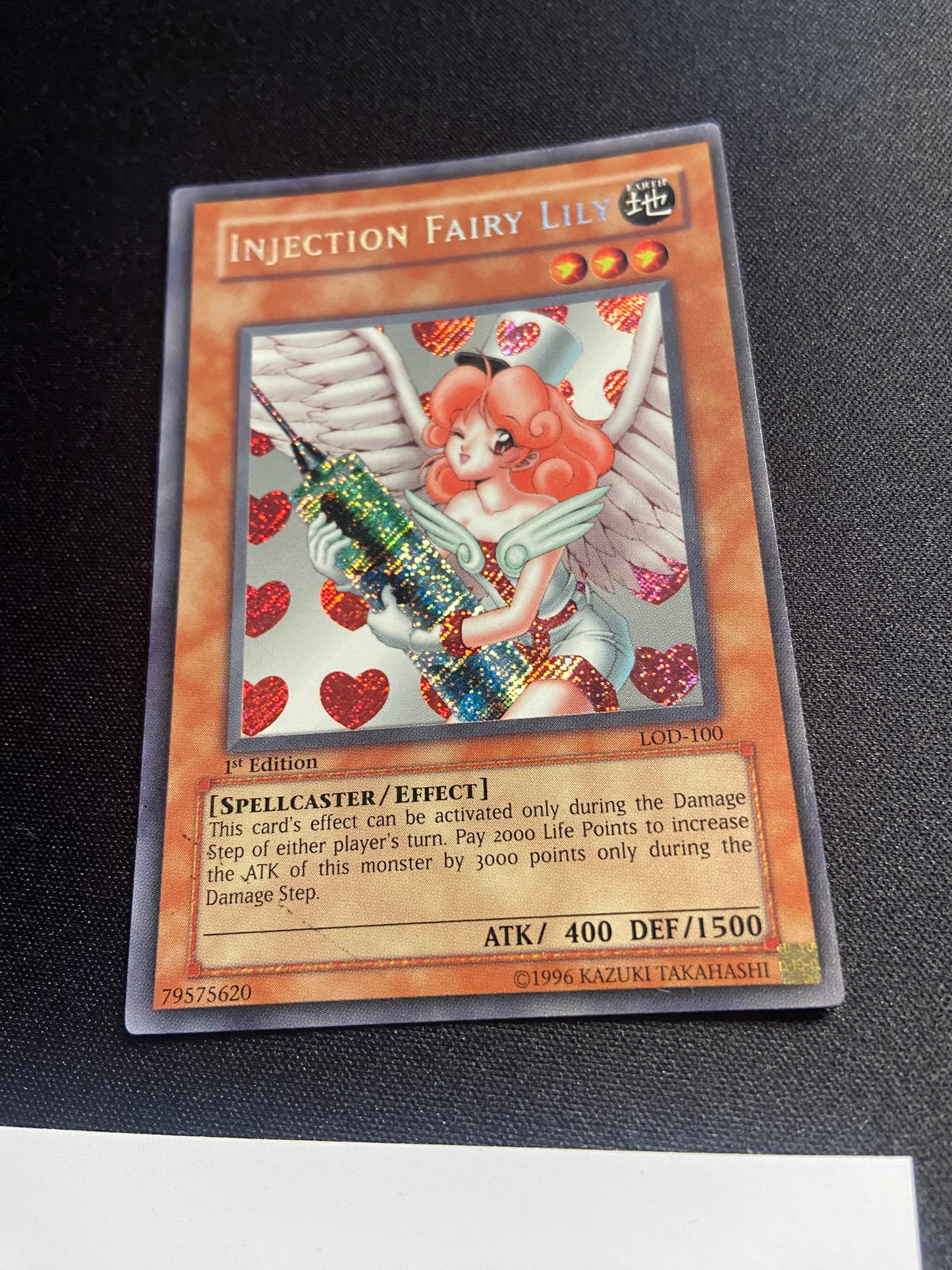 Injection Fairy Lily - Secret Rare 1st Edition LOD-100 - LP - YuGiOh