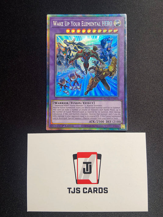Wake Up Your Elemental HERO - Collector's Rare 1st Edition MAZE-EN014 - YuGiOh