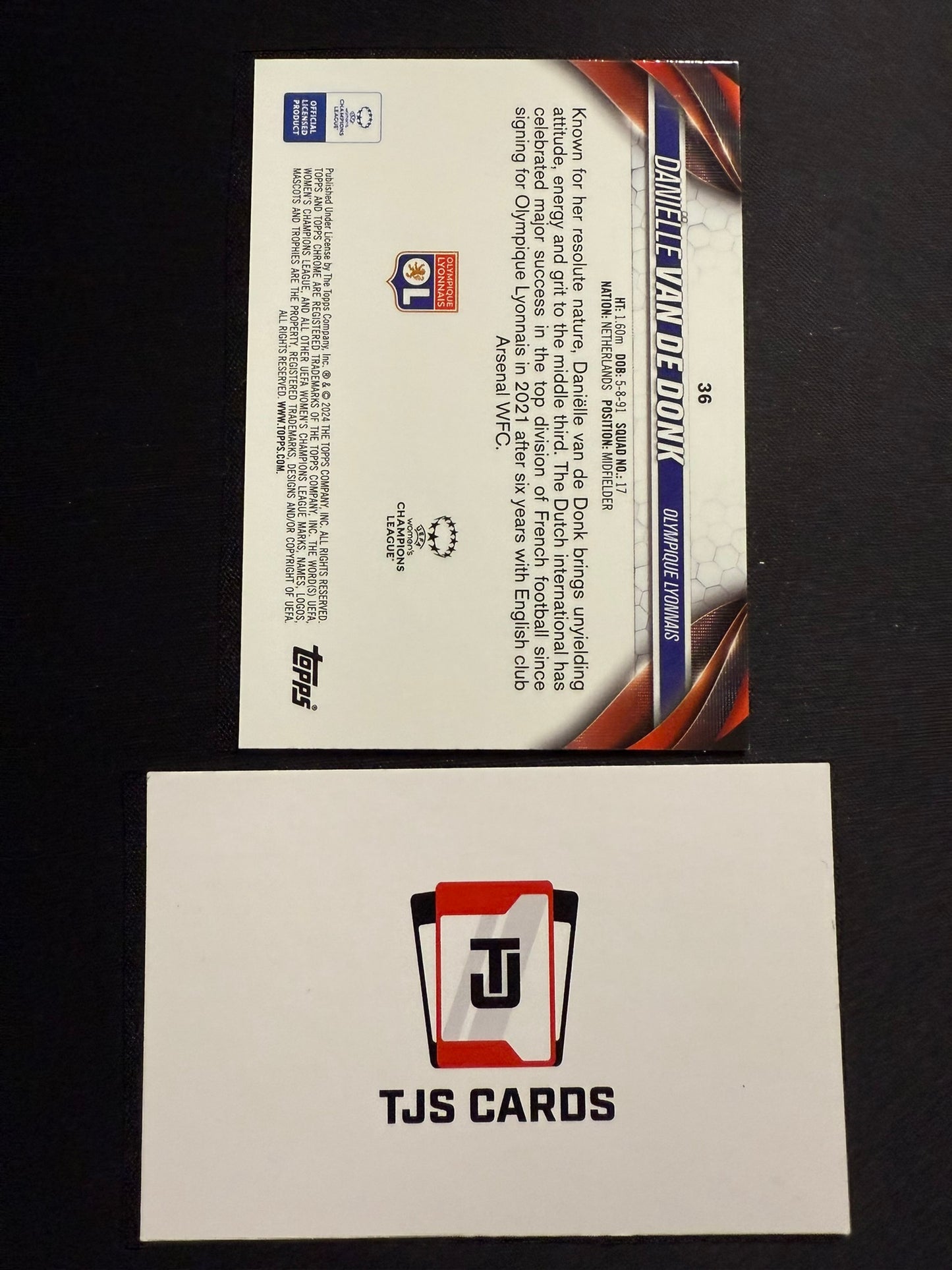 Danielle Van De Donk - Blue Mojo /250 - TOPPS Chrome UWCL 2023/24