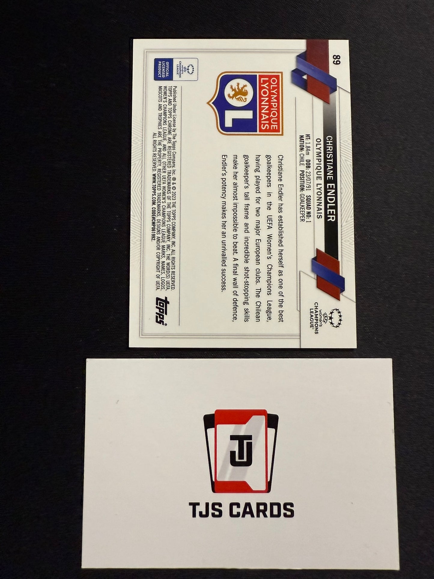 Christiane Endler - Rookie Green /99 - TOPPS Chrome UWCL 2022/23