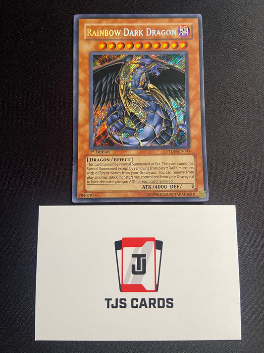 Rainbow Dark Dragon - Secret Rare 1st Edition PTDN-EN003 - LP - YuGiOh