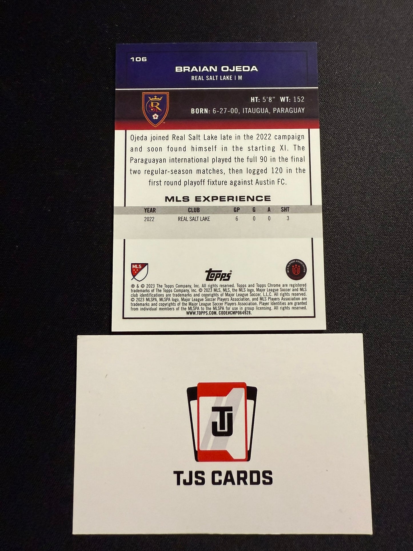 Braian Ojeda - Rookie Orange /25 - TOPPS Chrome MLS 2023