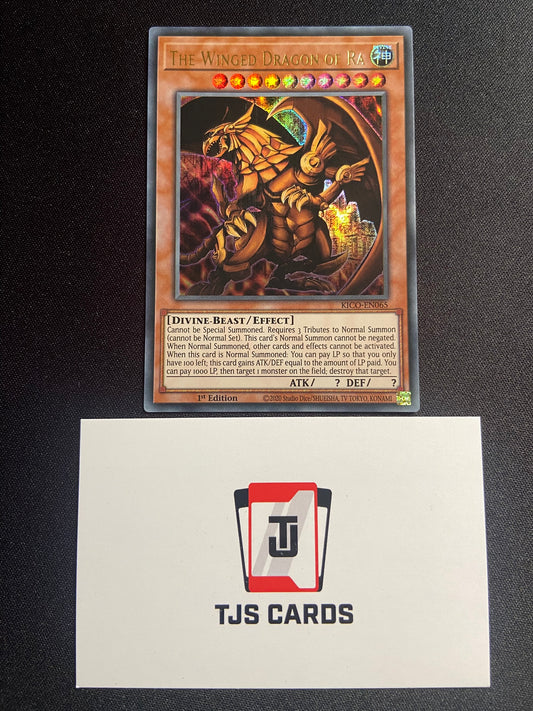 The Winged Dragon Of Ra - Pharaoh's Ultra Rare 1st Edition KICO-EN065 - YuGiOh