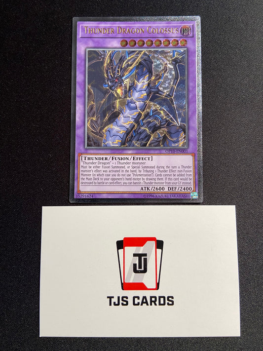 Thunder Dragon Colossus - Ultimate Rare OP10-EN001 - LP - YuGiOh