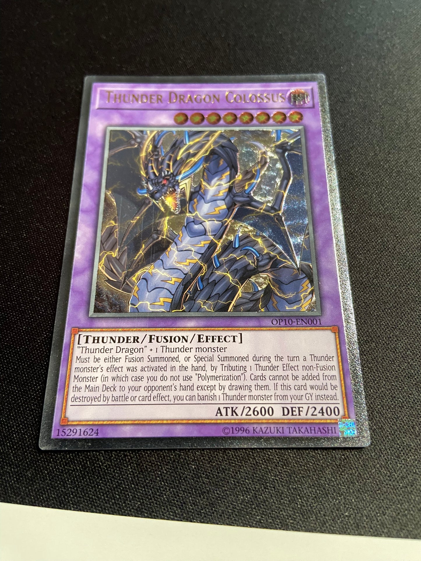 Thunder Dragon Colossus - Ultimate Rare OP10-EN001 - LP - YuGiOh