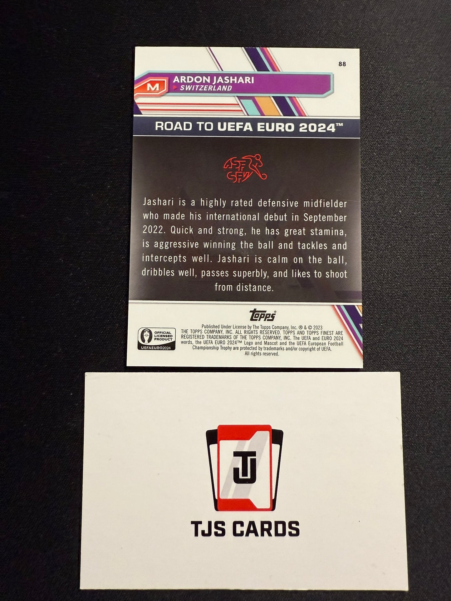 Ardon Jashari - National Debut Orange /25 - TOPPS Finest Road To EURO 2024