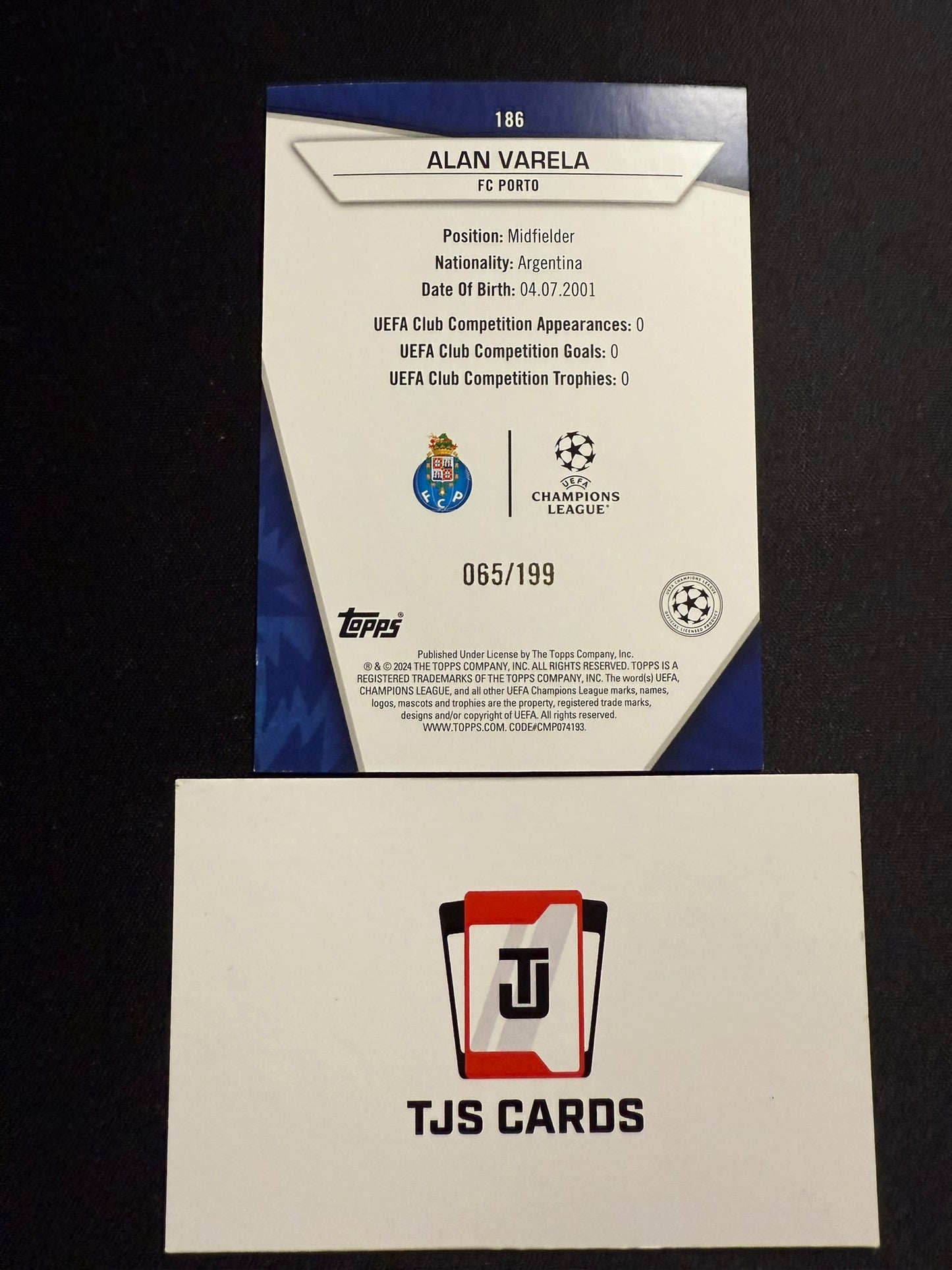 Alan Varela - Rookie Super Rare /199 - TOPPS Superstars 2023/24