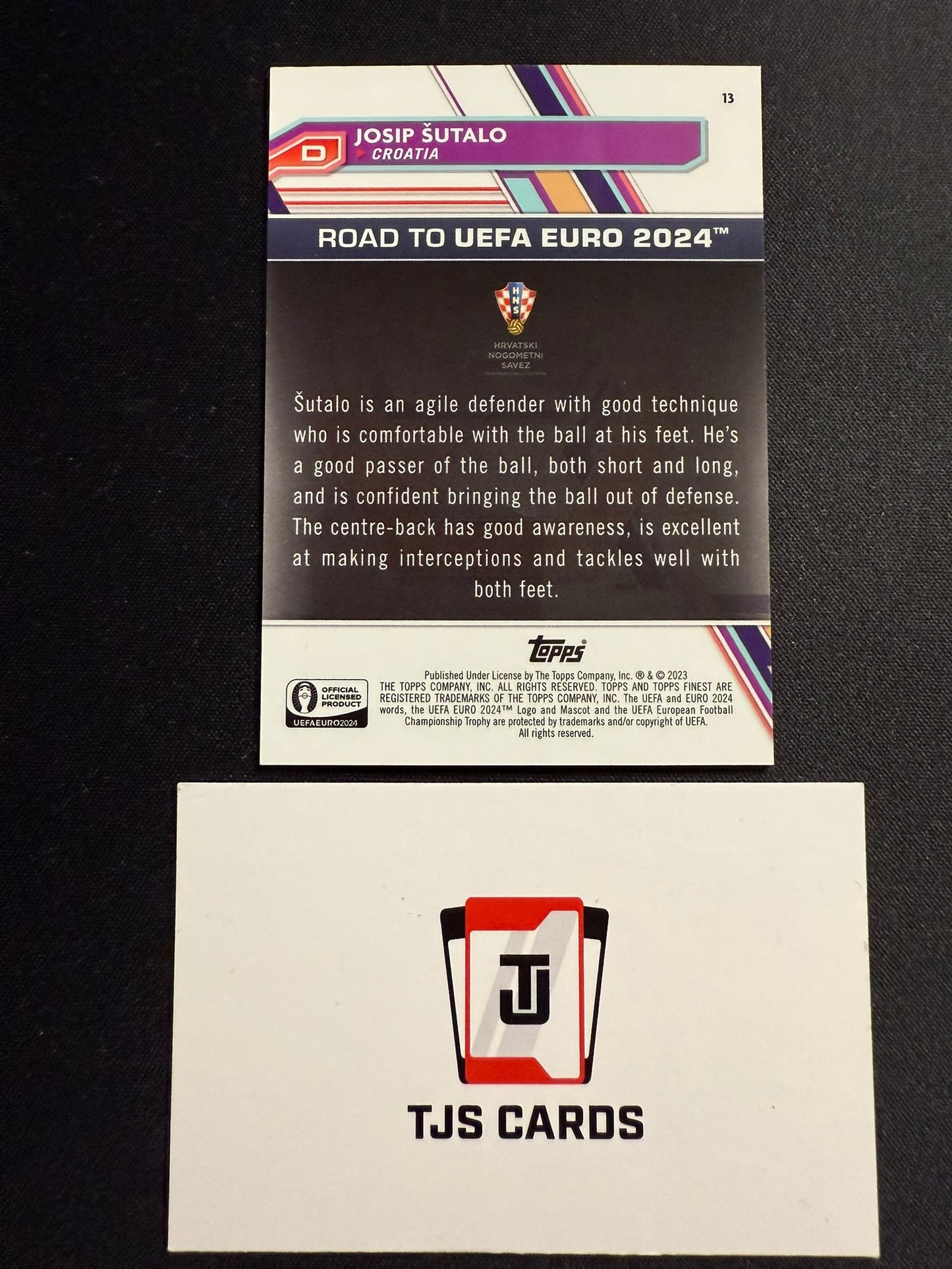 Josip Sutalo - National Debut Rose Gold Mini-Diamond /50 - TOPPS Finest Road To EURO 2024