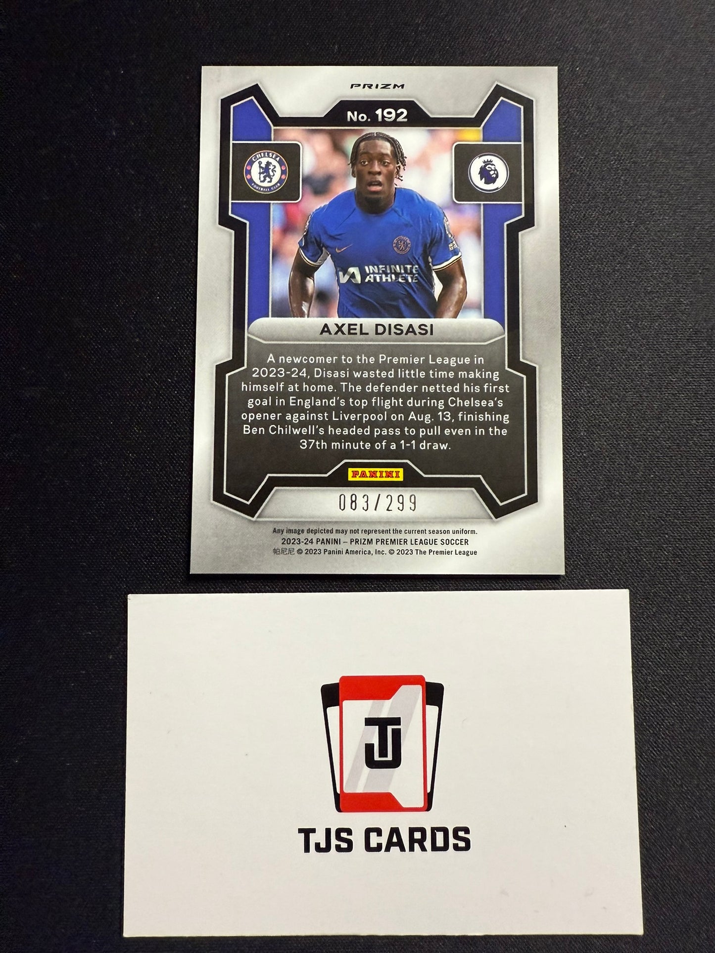 Axel Disasi - Blue /299 - Panini Prizm Premier League 2023/24