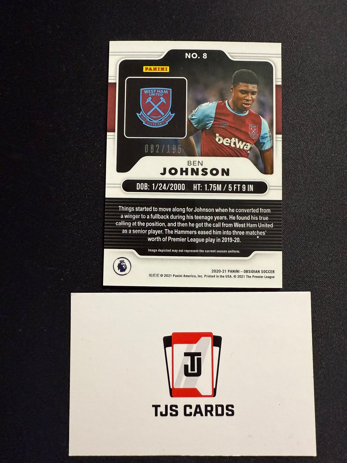 Ben Johnson - Rookie /195 - Panini Obsidian 2020/21