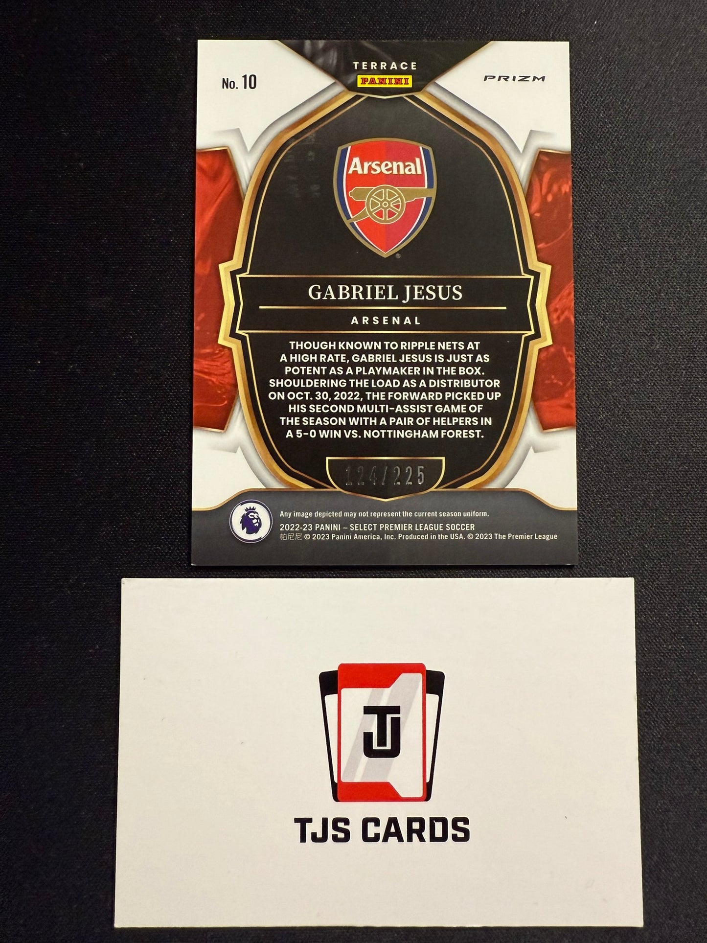 Gabriel Jesus - Camo /225 - Panini Select Premier League 2022/23