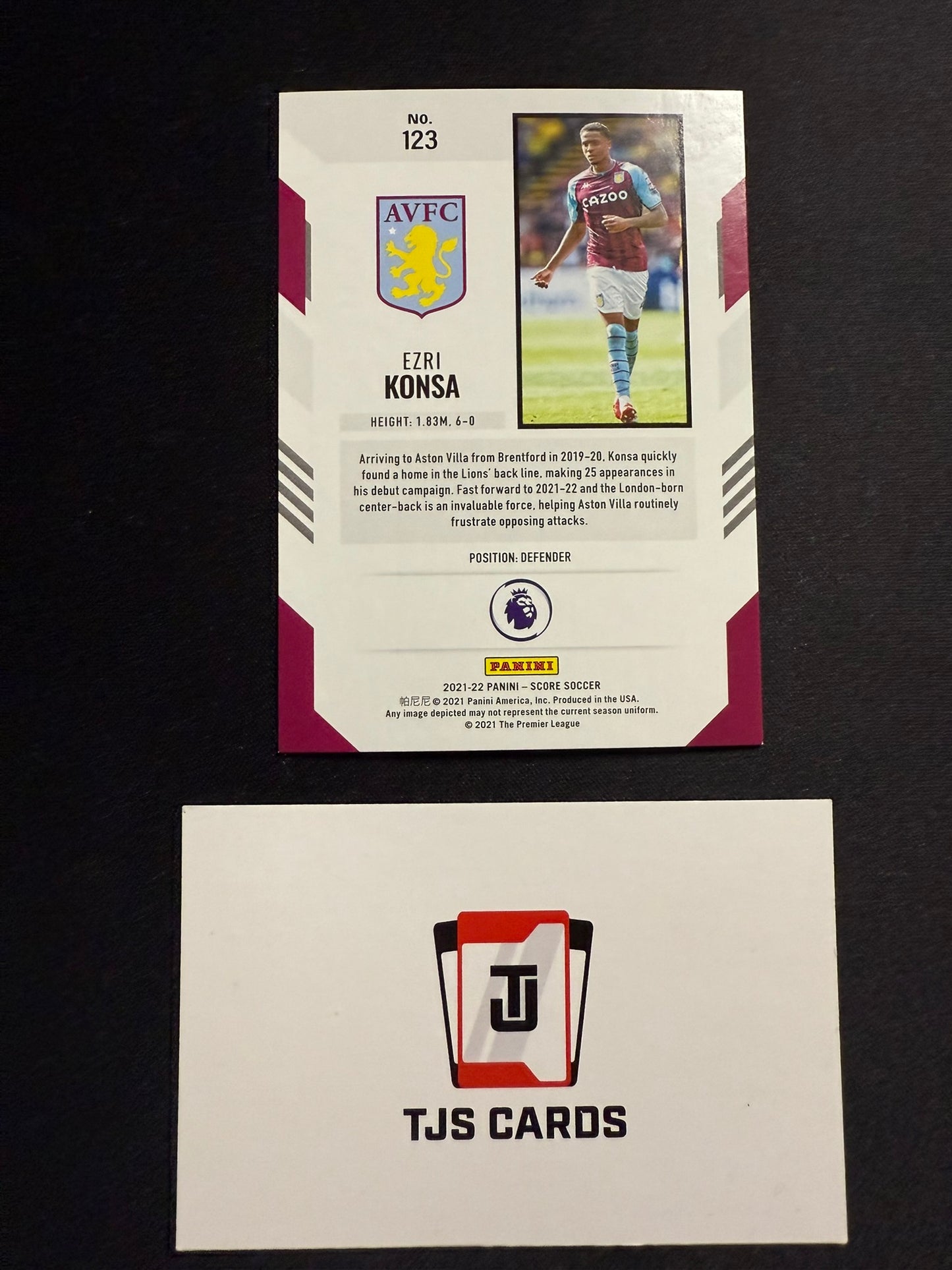 Ezri Konsa - Pink /25 - Panini Score Premier League 2021/22