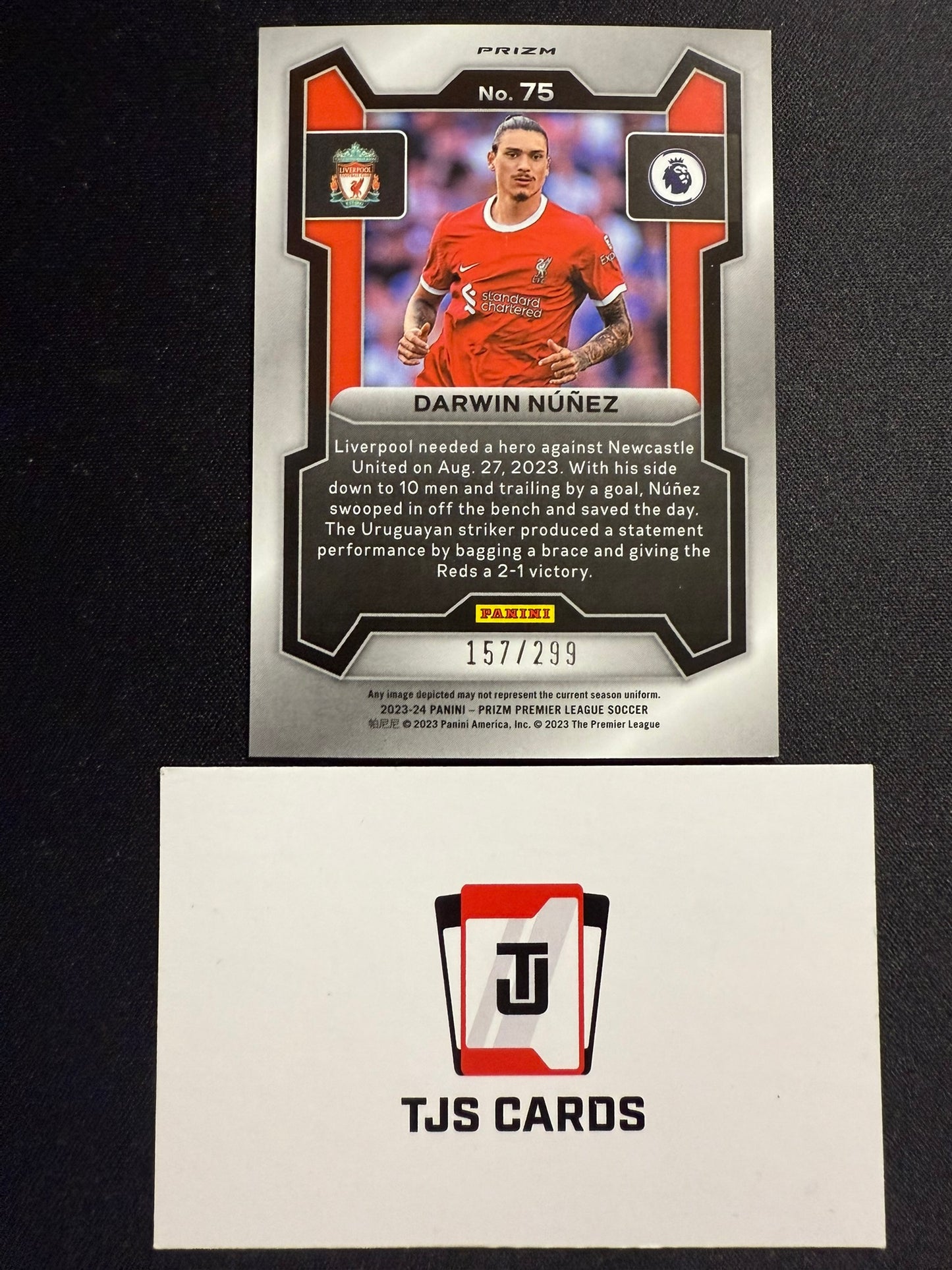 Darwin Nunez - Blue /299 - Panini Prizm Premier League 2023/24