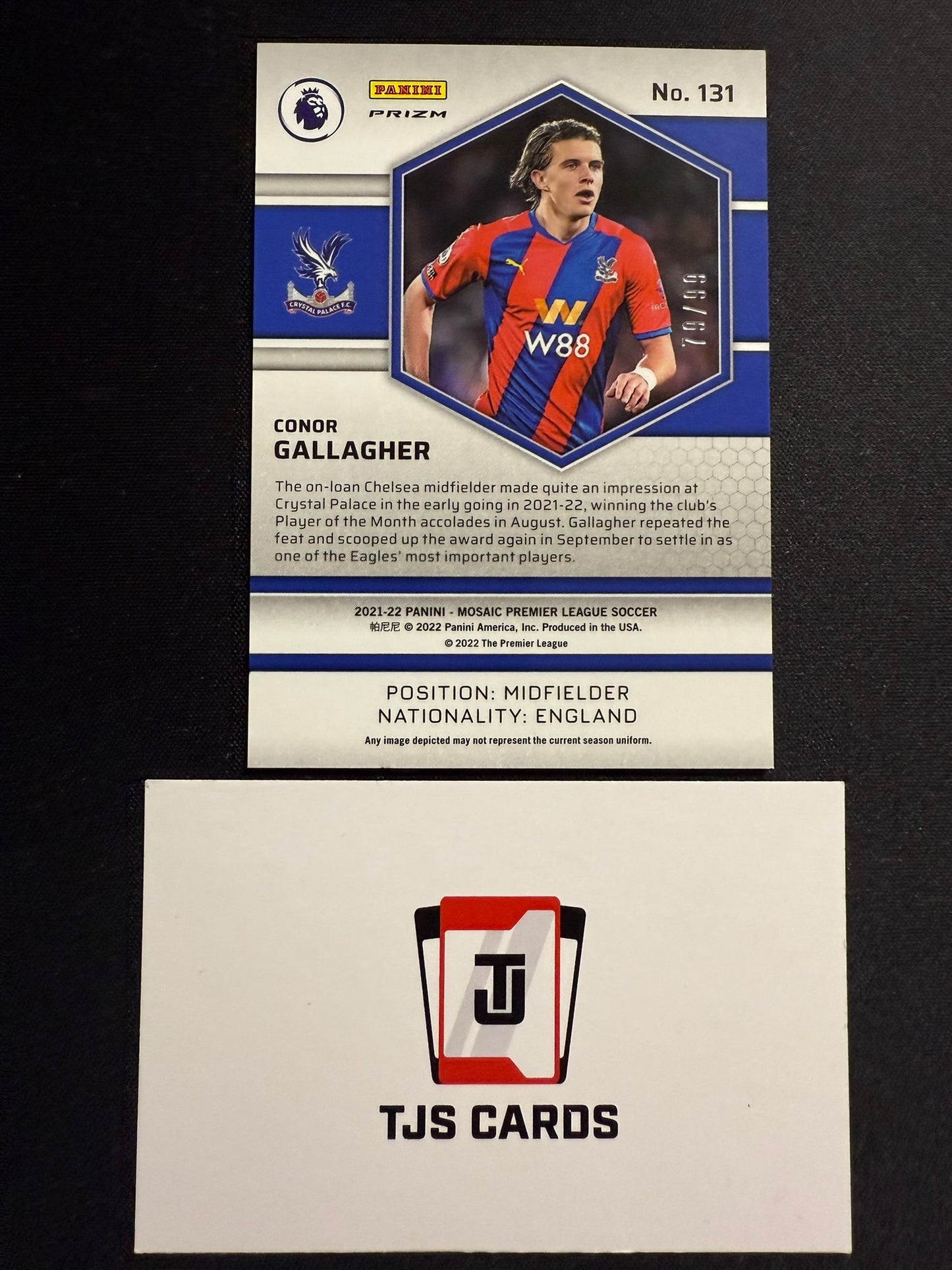 Conor Gallagher - Blue /99 - Panini Mosaic Premier League 2021/22