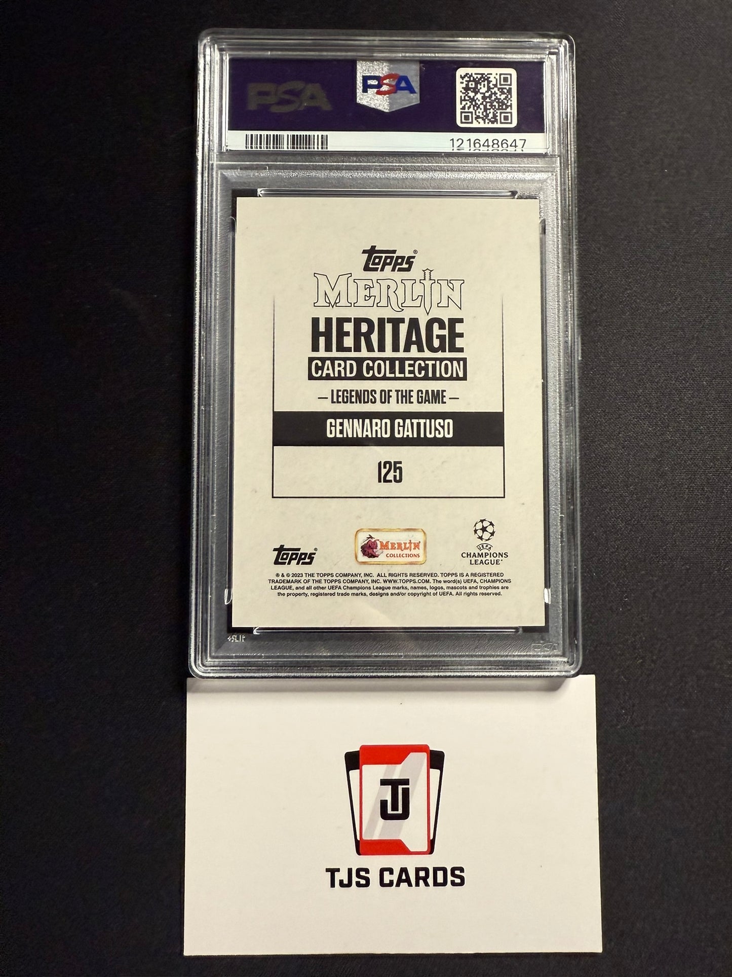 Gennaro Gattuso - PSA 10 - Purple /99 - TOPPS Merlin Heritage UCC 2023/24