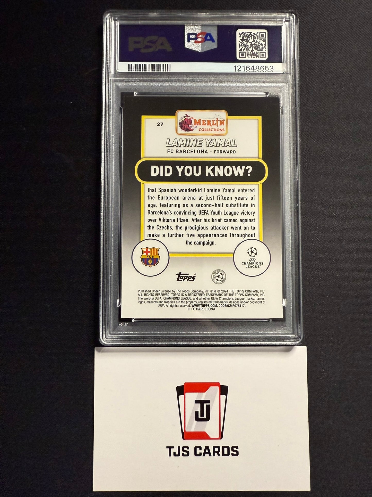 Lamine Yamal - PSA 10 - Rookie - TOPPS Merlin Chrome UCC 2023/24