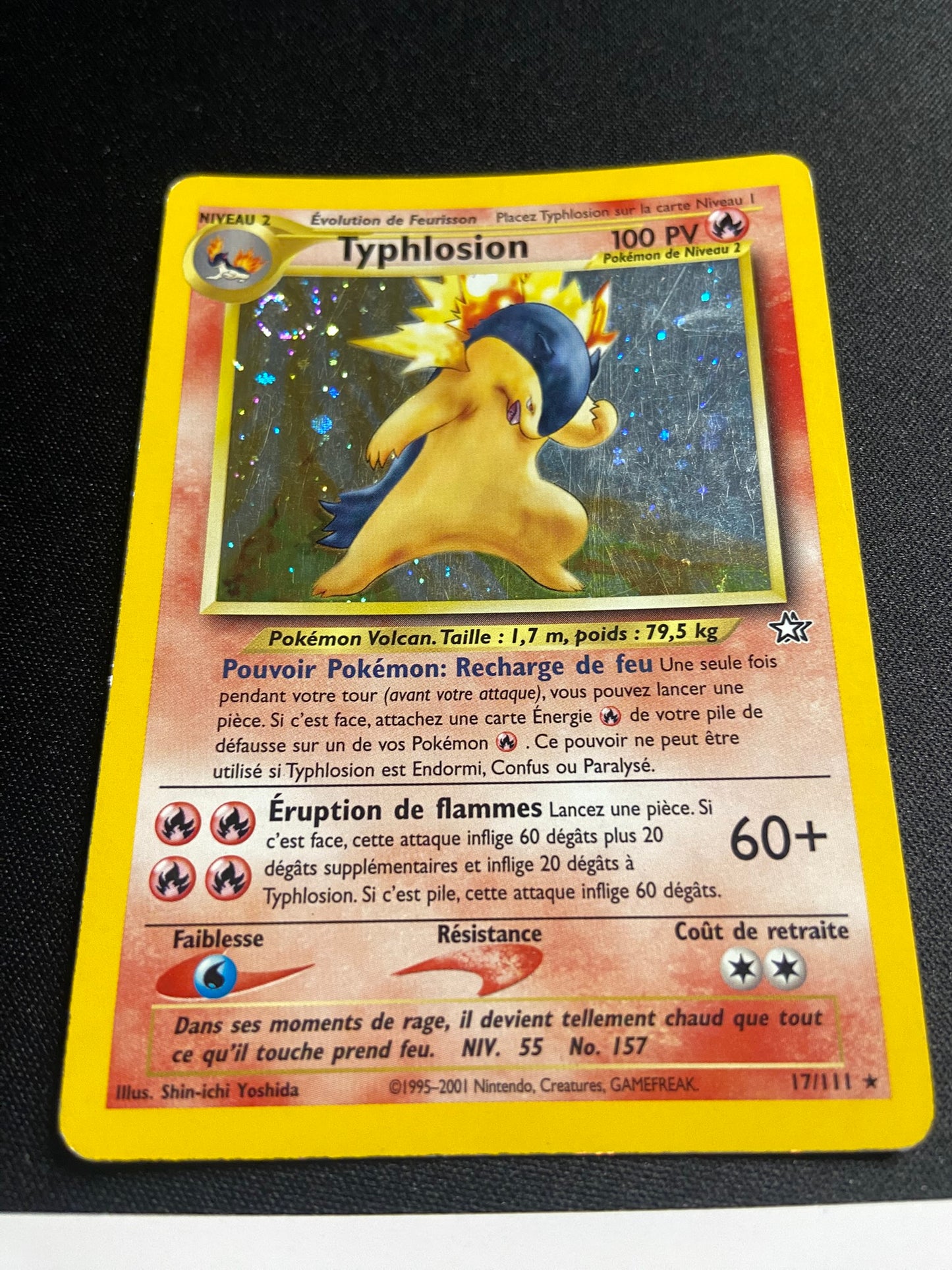 Typhlosion - Holo Swirl - French Neo Genesis 17/111 - MP - Pokemon