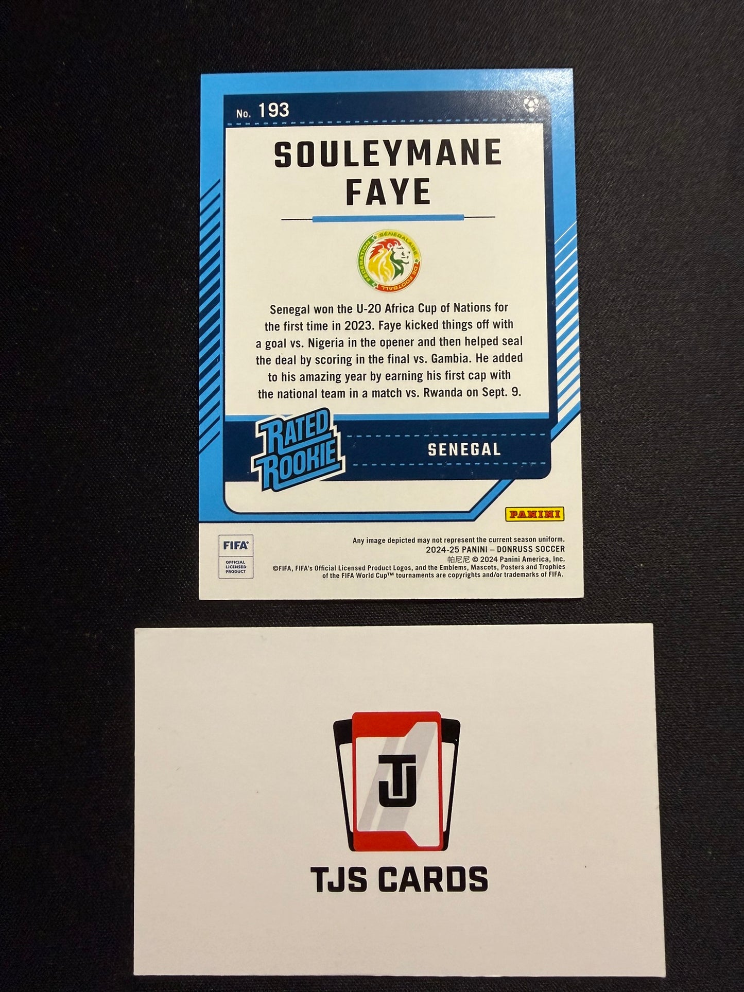 Souleymane Faye - Rated Rookie /349 - Panini Donruss 2024/25