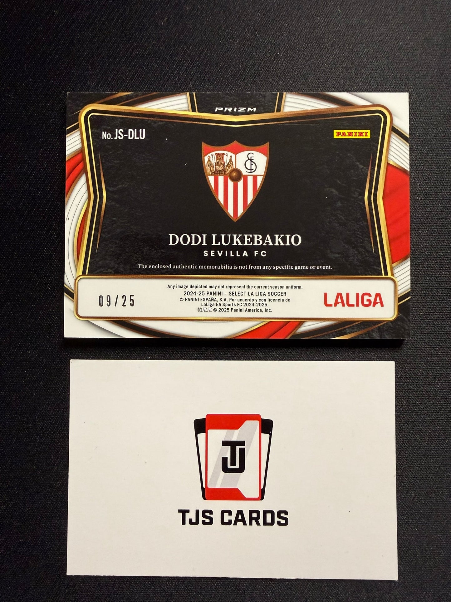 Dodi Lukebakio - Tie-Dye Patch /25 - Panini Select La Liga 2024/25