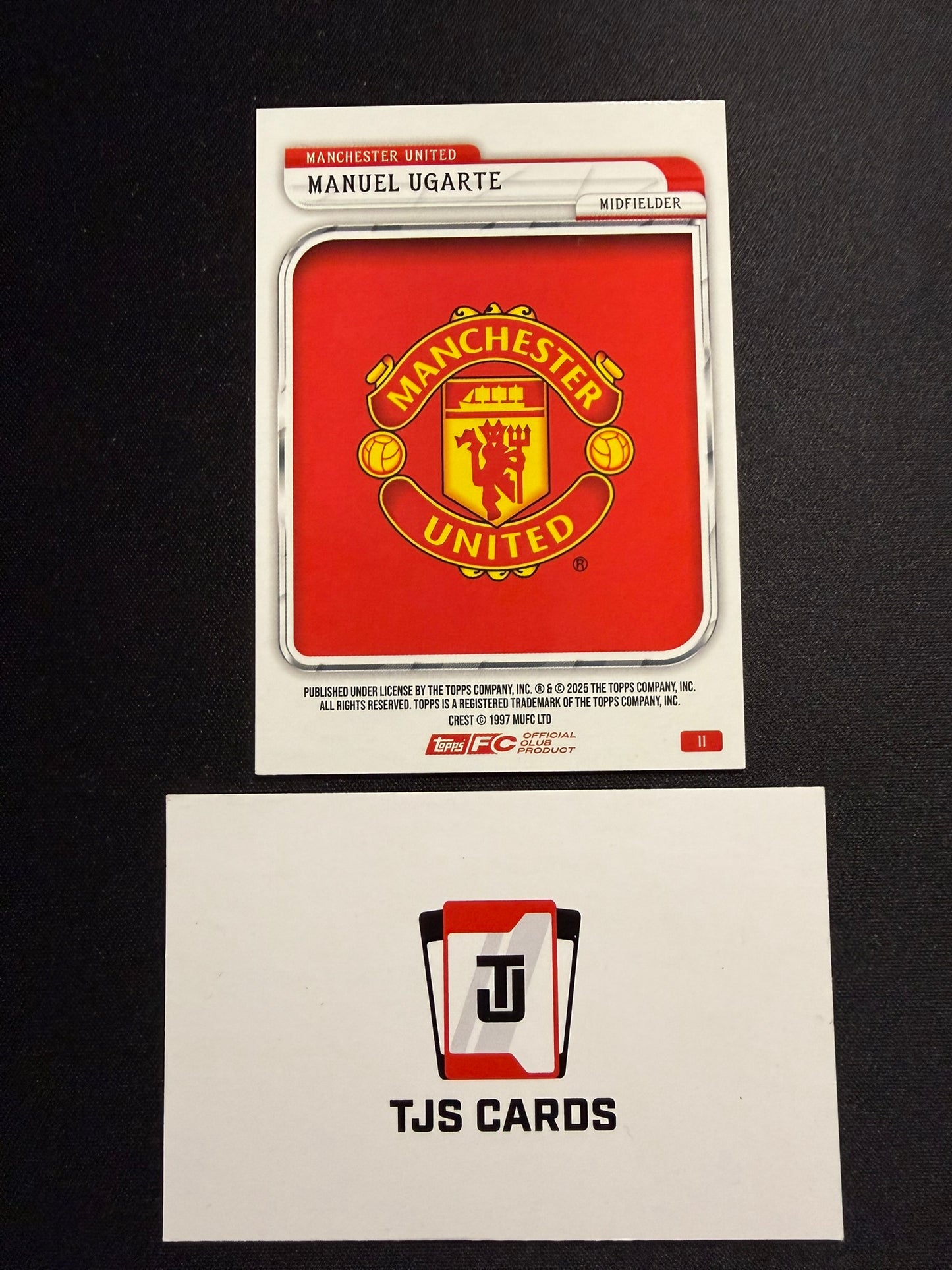 Manuel Ugarte - Yellow /325 - TOPPS Manchester United Tin 2025/26