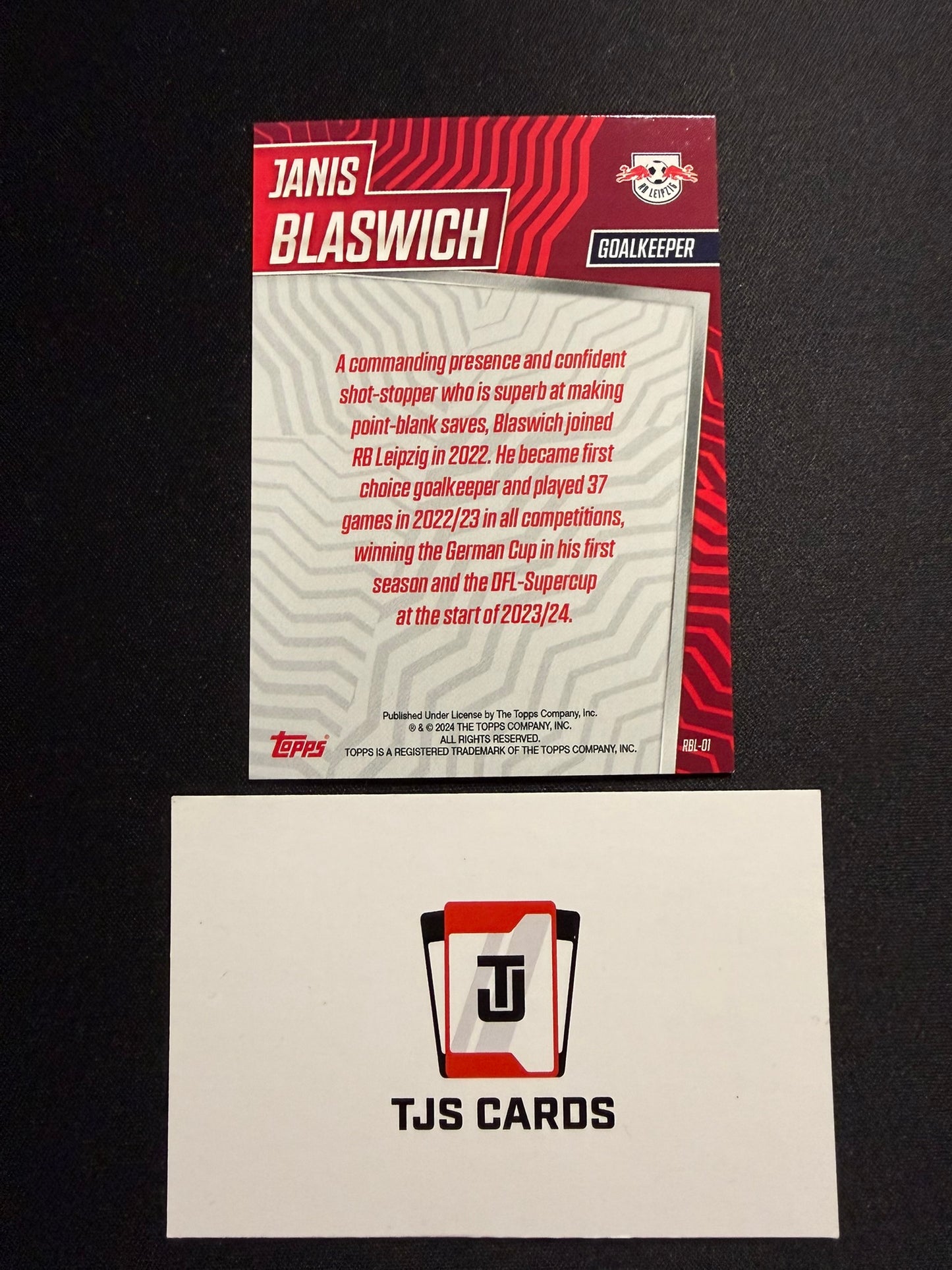 Janis Blaswich - /199 - TOPPS 100% RB Leipzig 2023/24