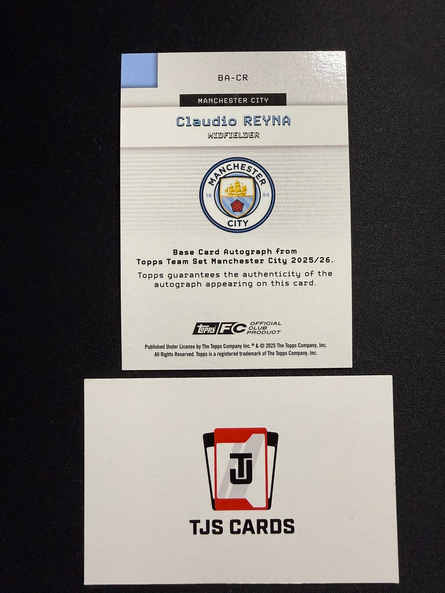 Claudio Reyna - Auto /99 - TOPPS Manchester City Team Set 2025/26