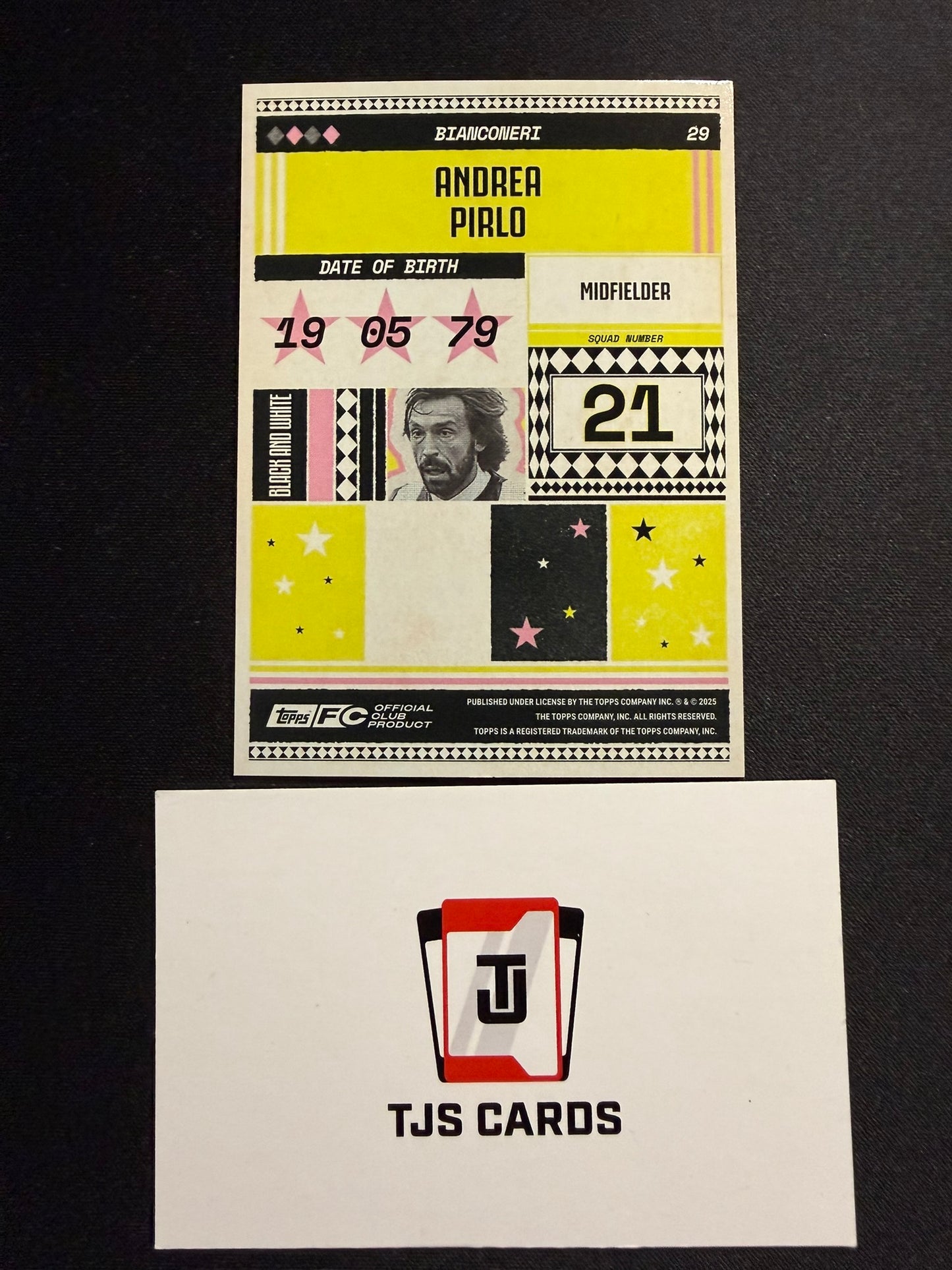 Andrea Pirlo - Aqua /75 - TOPPS Juventus Team Set 2024/25